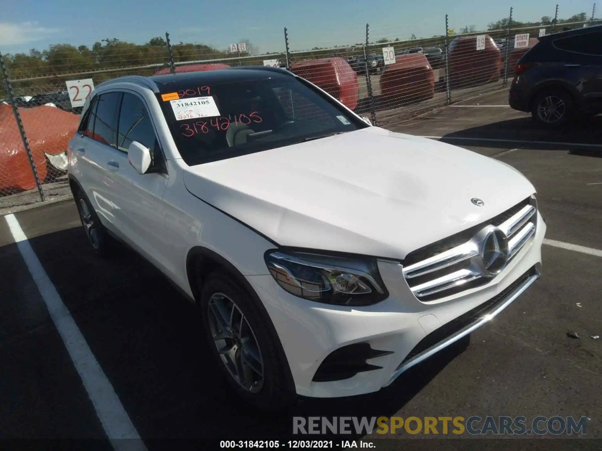 1 Photograph of a damaged car WDC0G4JB2KF657184 MERCEDES-BENZ GLC 2019