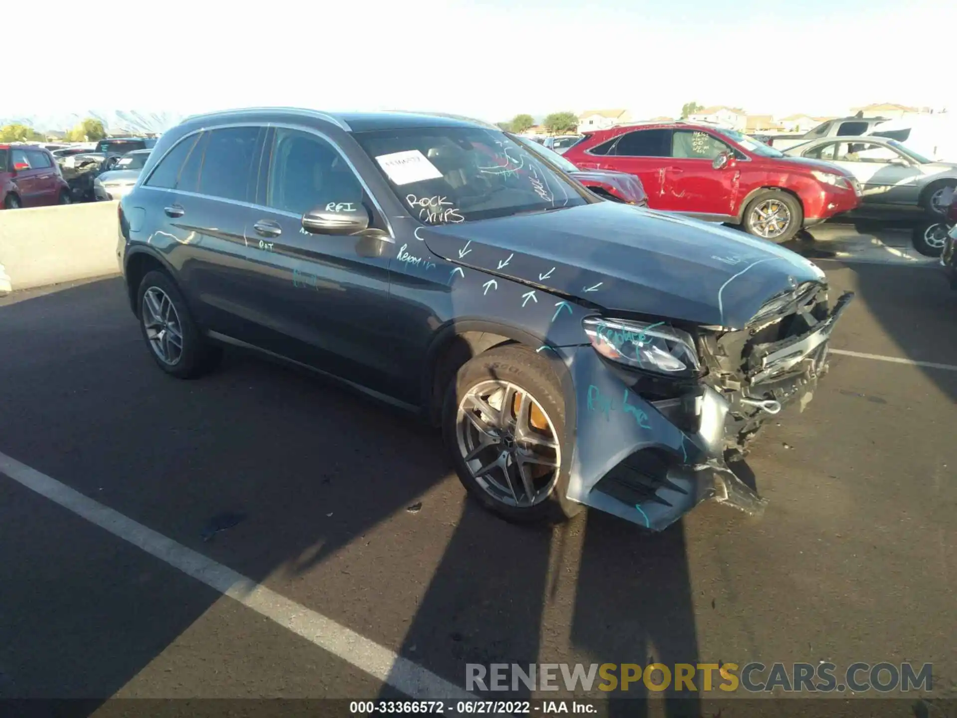 1 Photograph of a damaged car WDC0G4JB3KV139803 MERCEDES-BENZ GLC 2019