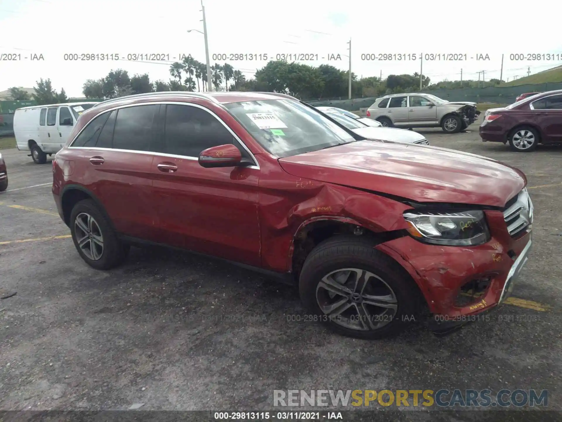 1 Photograph of a damaged car WDC0G4JB3KV173045 MERCEDES-BENZ GLC 2019