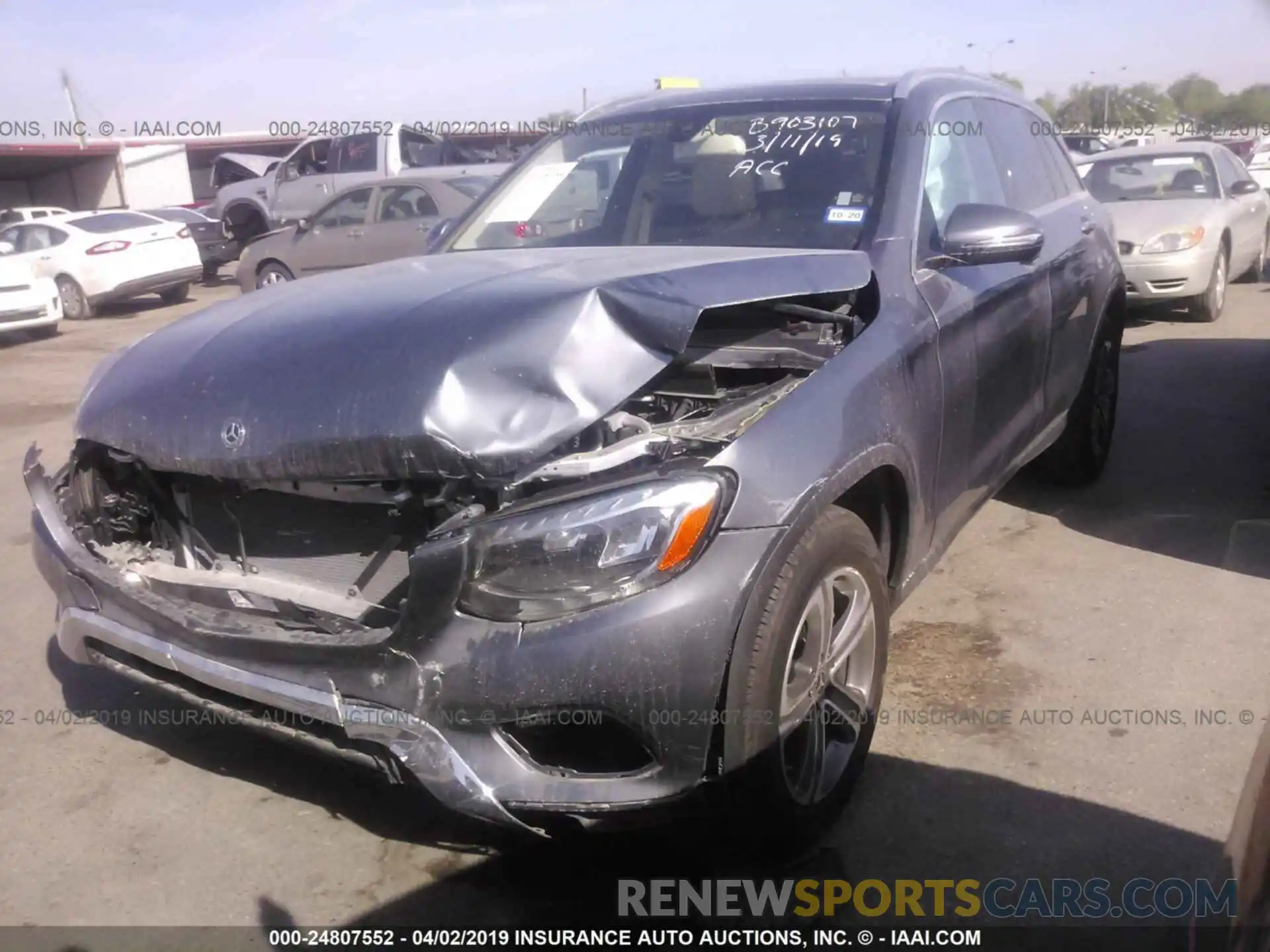 2 Photograph of a damaged car WDC0G4JB4KV133167 MERCEDES-BENZ GLC 2019