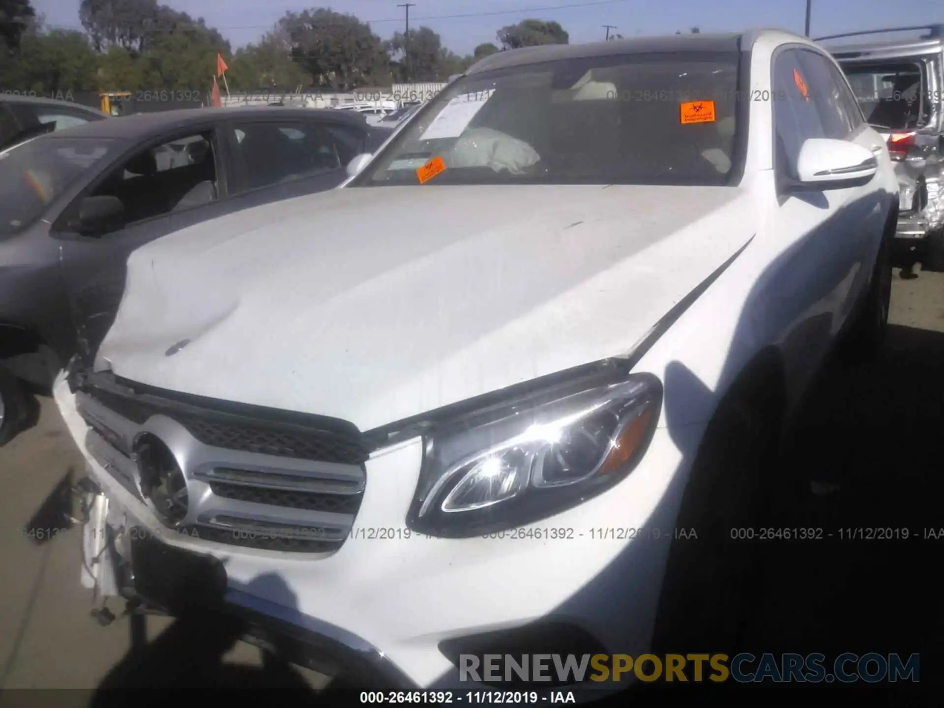 2 Photograph of a damaged car WDC0G4JB6KF586717 MERCEDES-BENZ GLC 2019