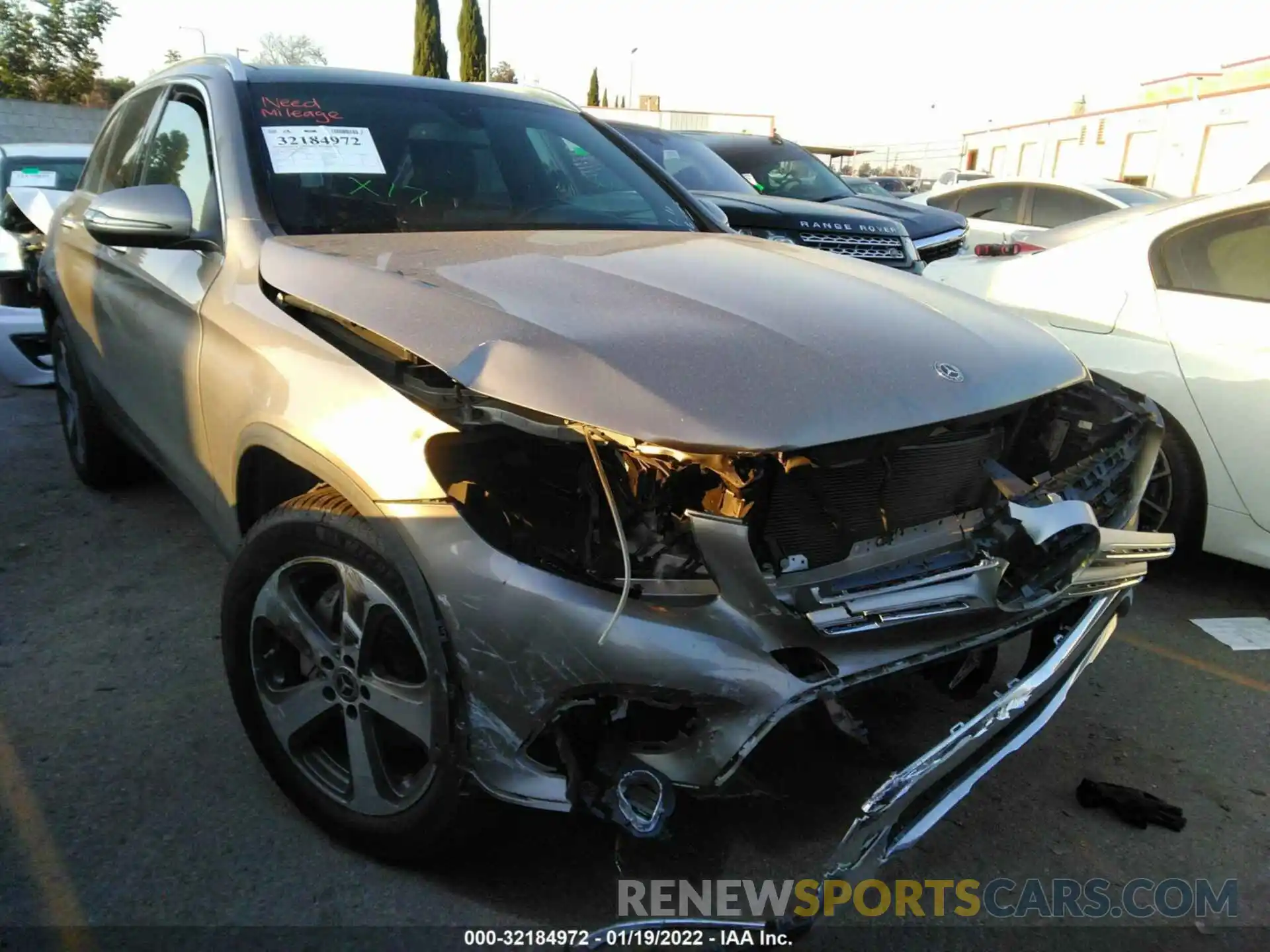 1 Photograph of a damaged car WDC0G4JB6KV117200 MERCEDES-BENZ GLC 2019