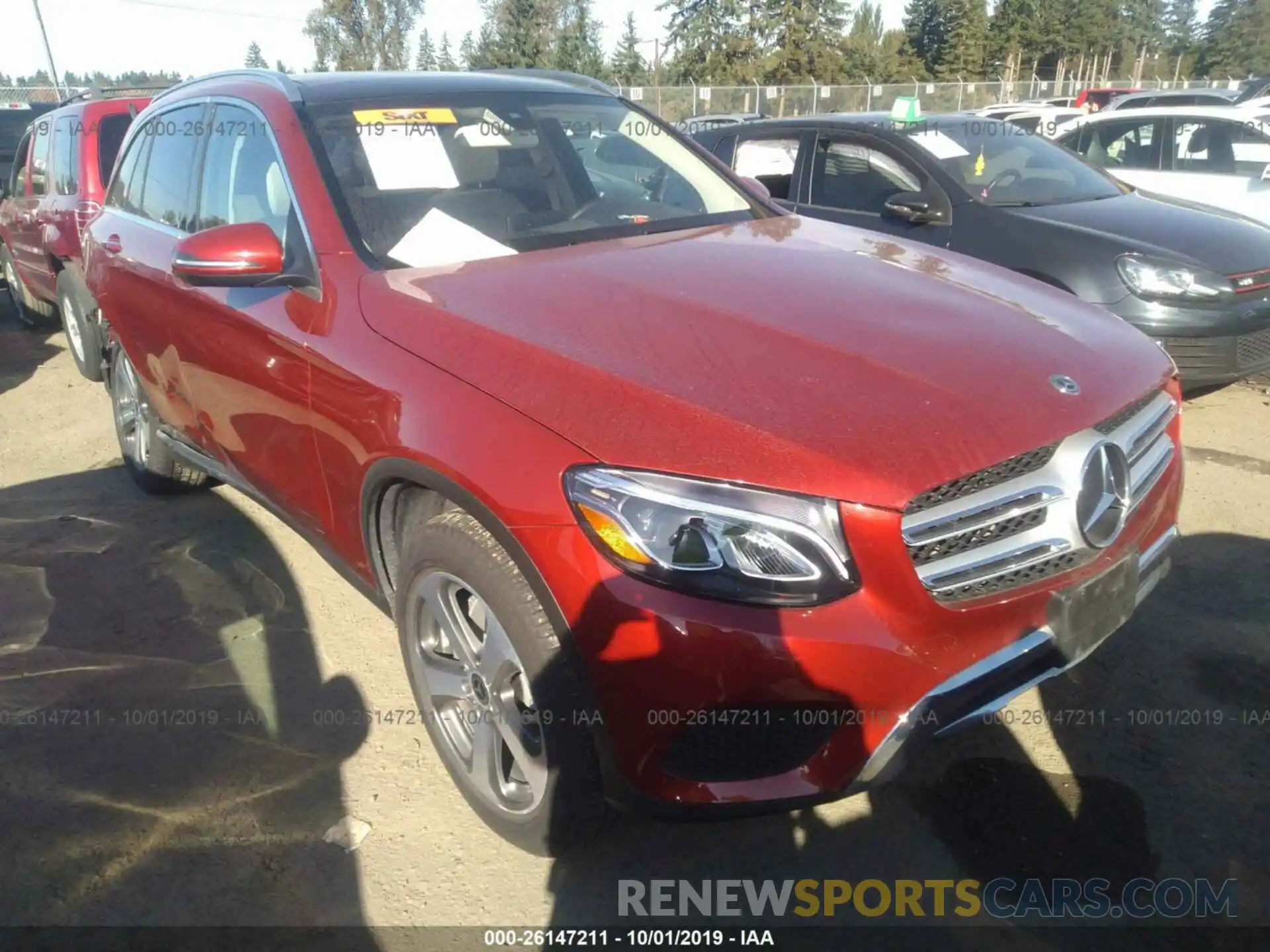 1 Photograph of a damaged car WDC0G4JB7KF530575 MERCEDES-BENZ GLC 2019