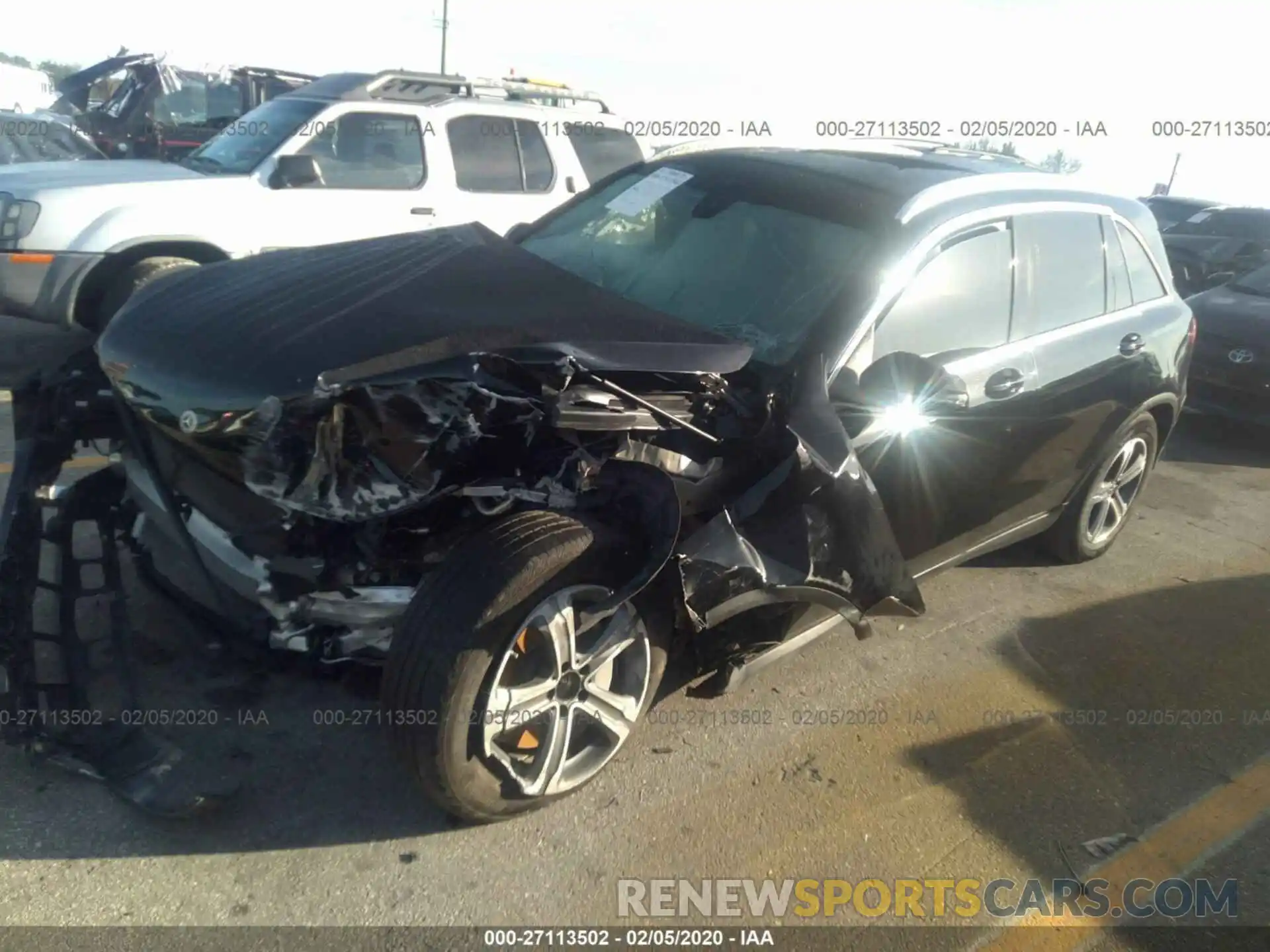 2 Photograph of a damaged car WDC0G4JB8KF483637 MERCEDES-BENZ GLC 2019