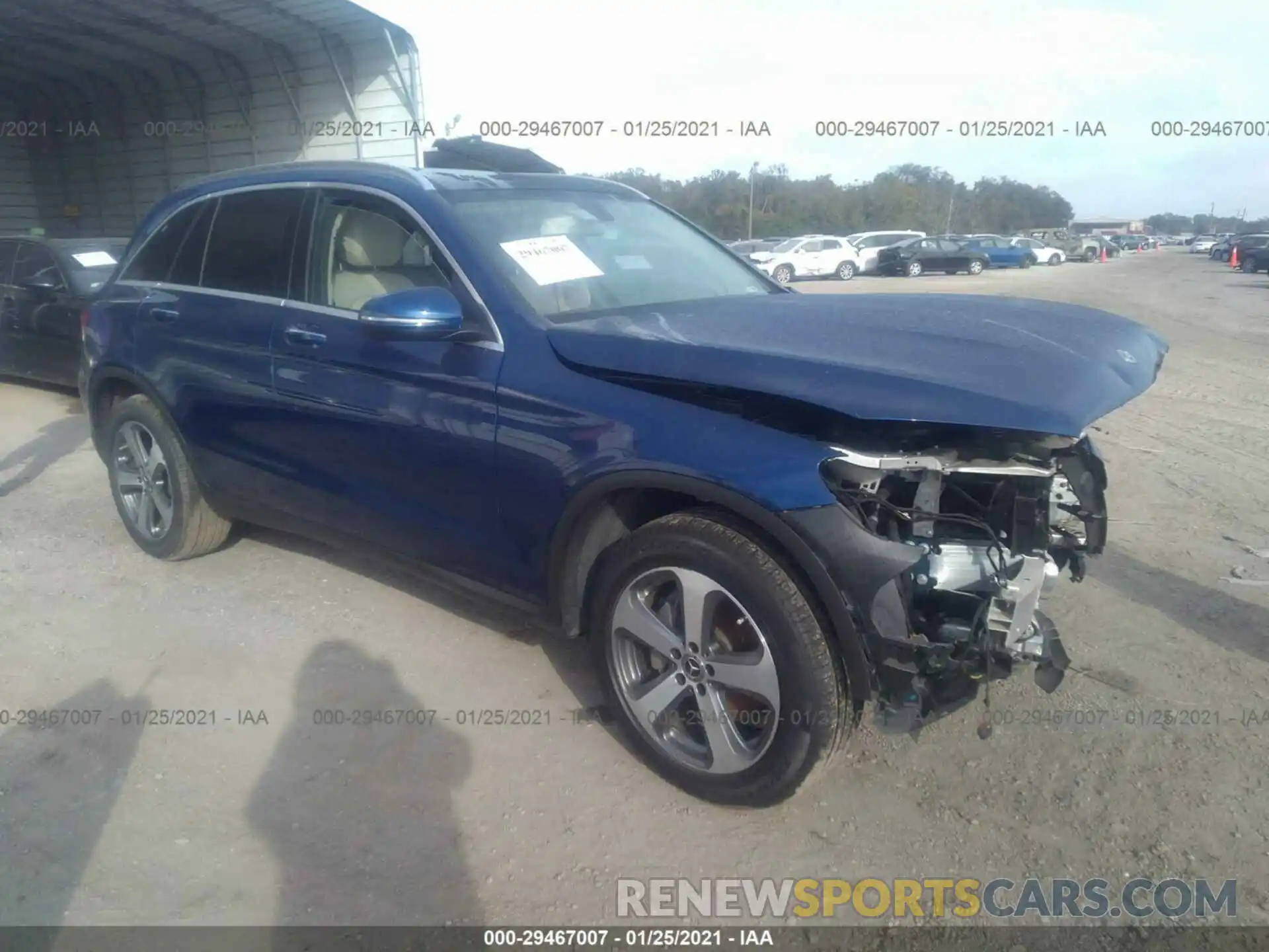 1 Photograph of a damaged car WDC0G4JB8KF540662 MERCEDES-BENZ GLC 2019