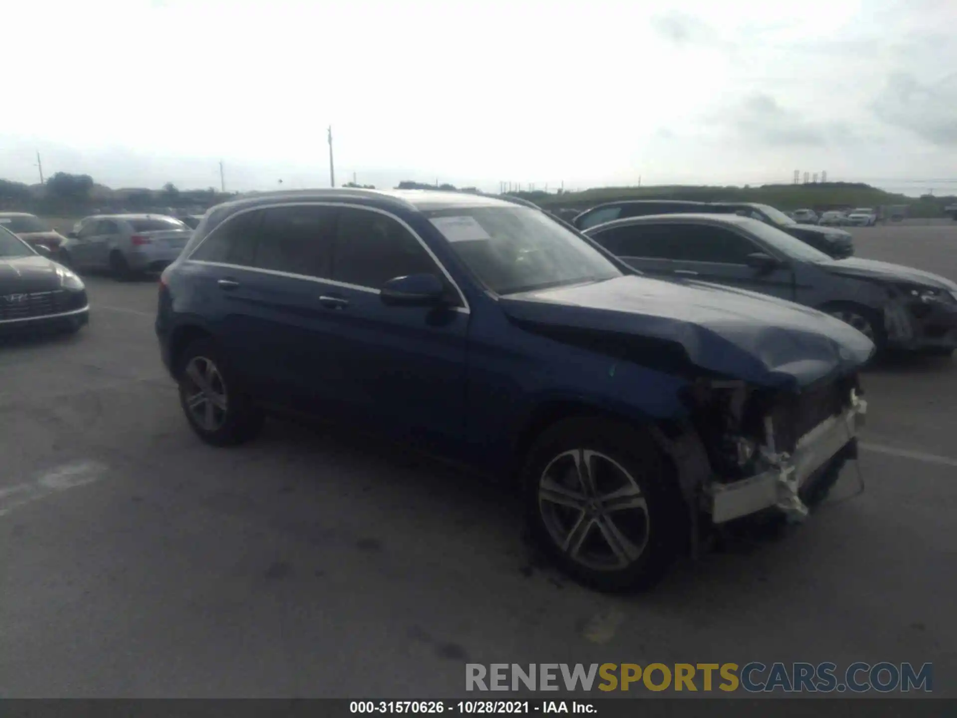 1 Photograph of a damaged car WDC0G4JB8KF638557 MERCEDES-BENZ GLC 2019