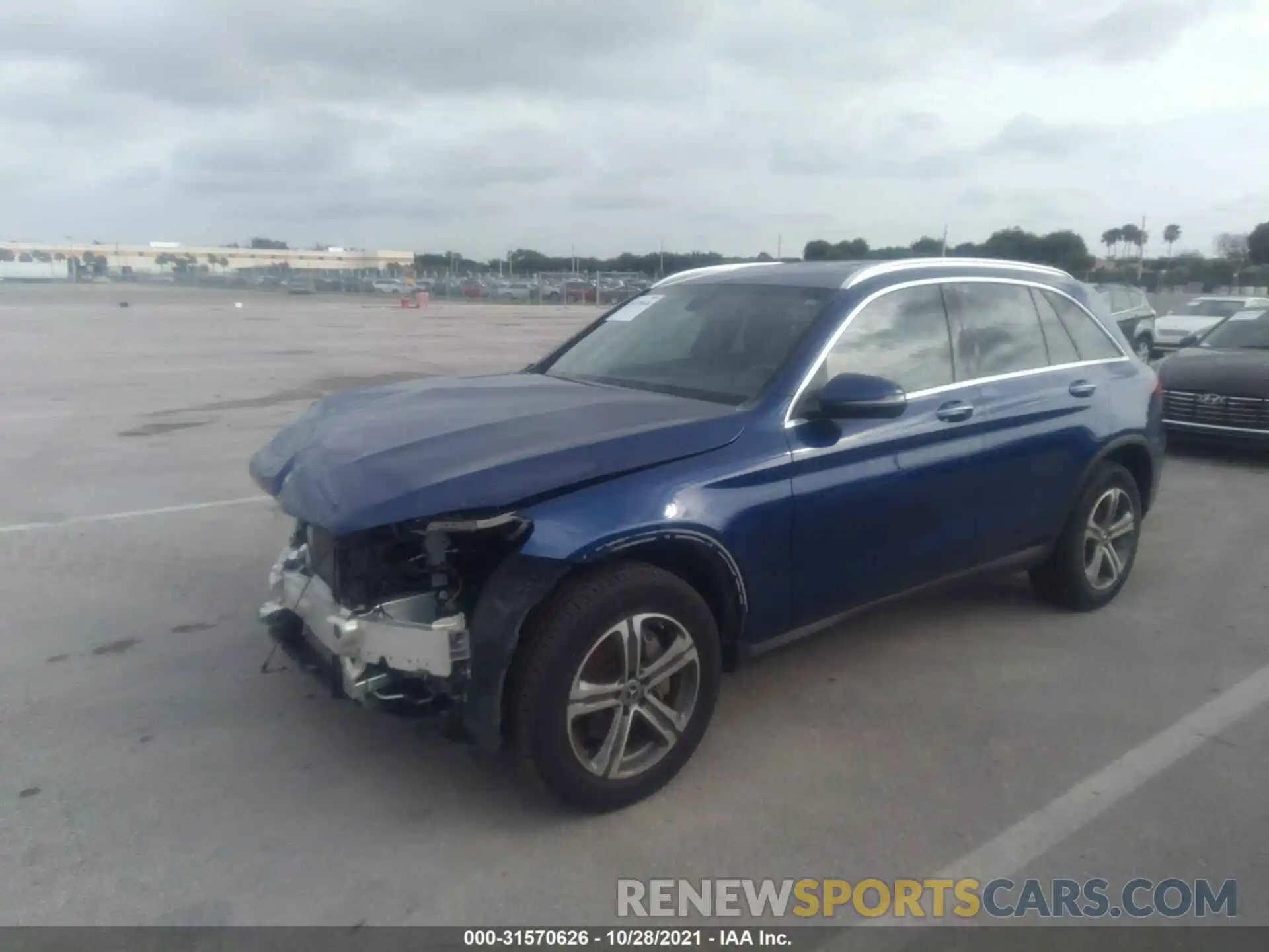 2 Photograph of a damaged car WDC0G4JB8KF638557 MERCEDES-BENZ GLC 2019