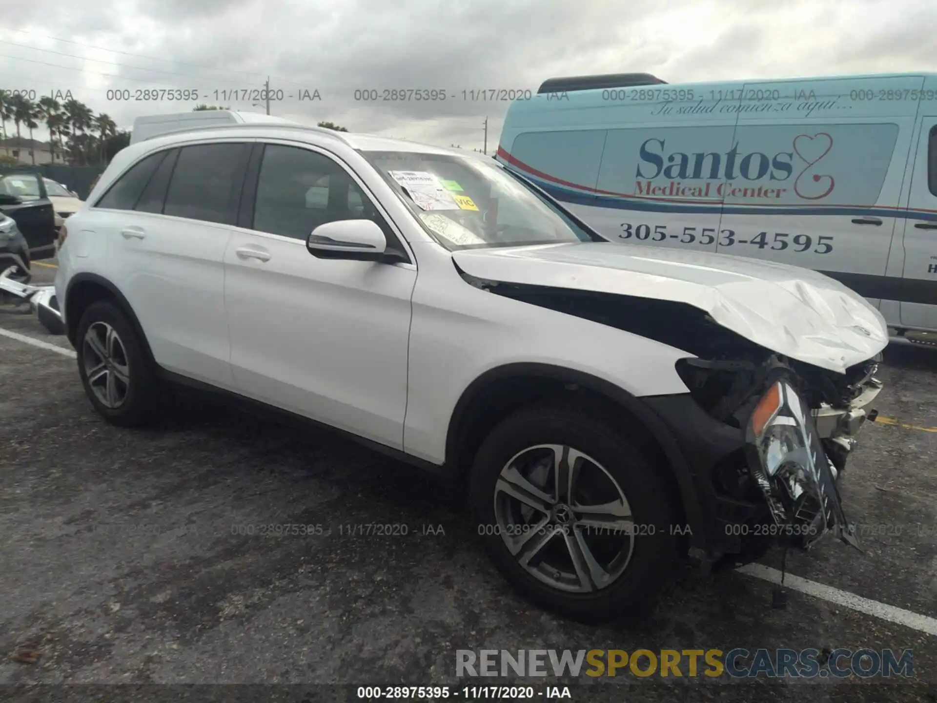 1 Photograph of a damaged car WDC0G4JB8KV132782 MERCEDES-BENZ GLC 2019