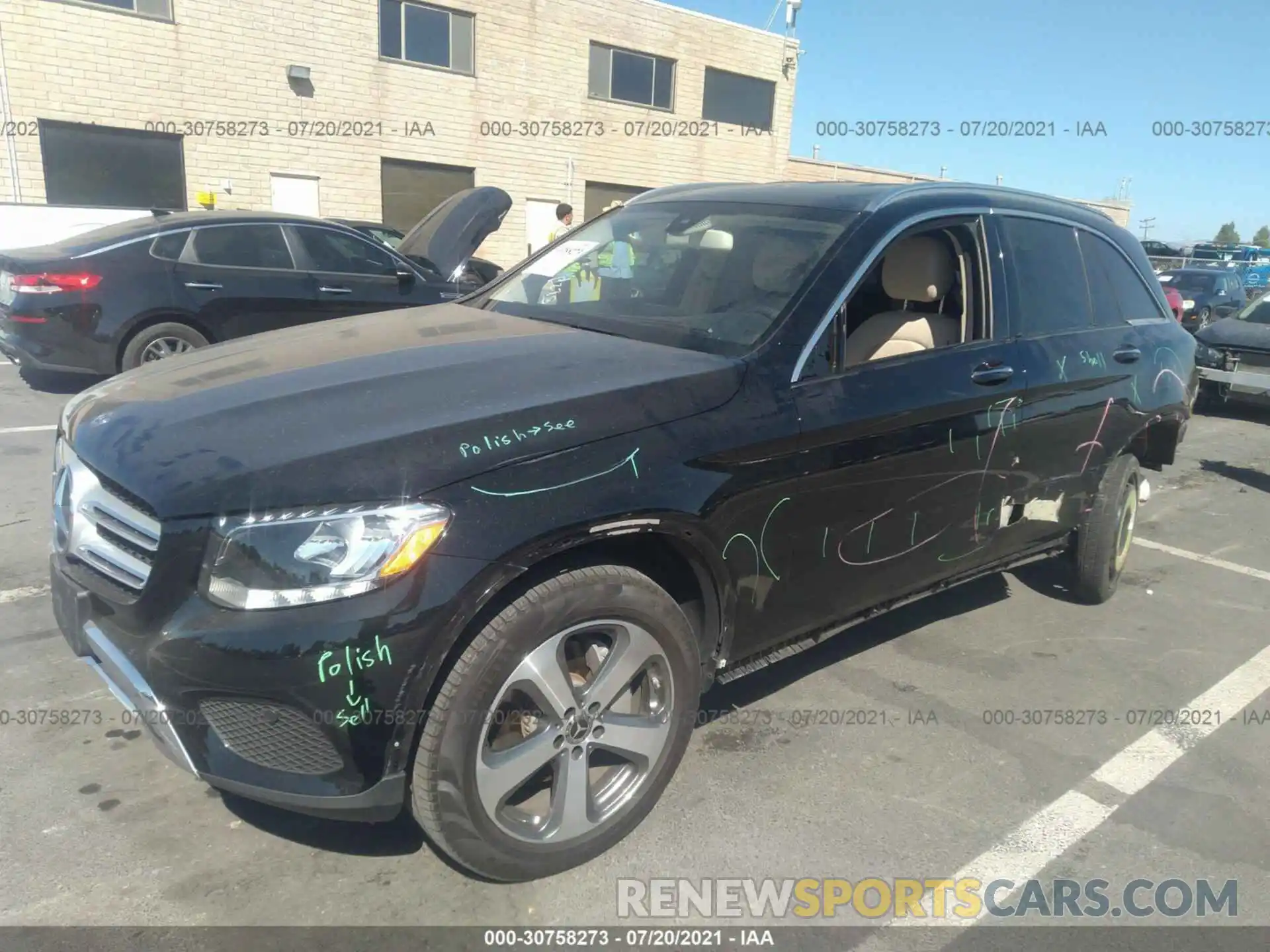 2 Photograph of a damaged car WDC0G4JB8KV161604 MERCEDES-BENZ GLC 2019