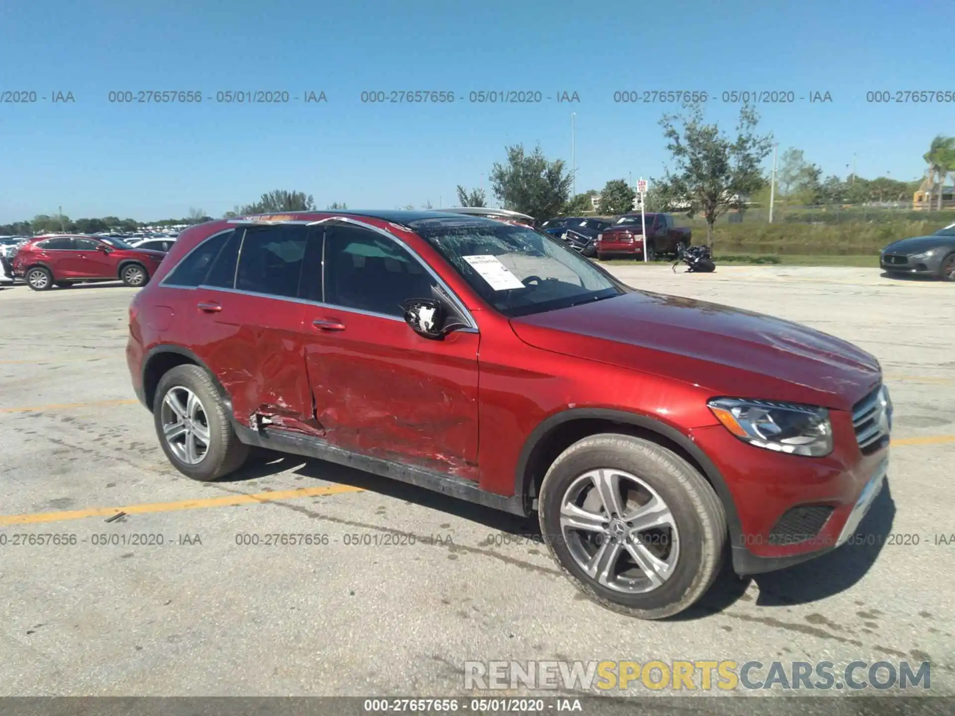 1 Photograph of a damaged car WDC0G4JB8KV171632 MERCEDES-BENZ GLC 2019