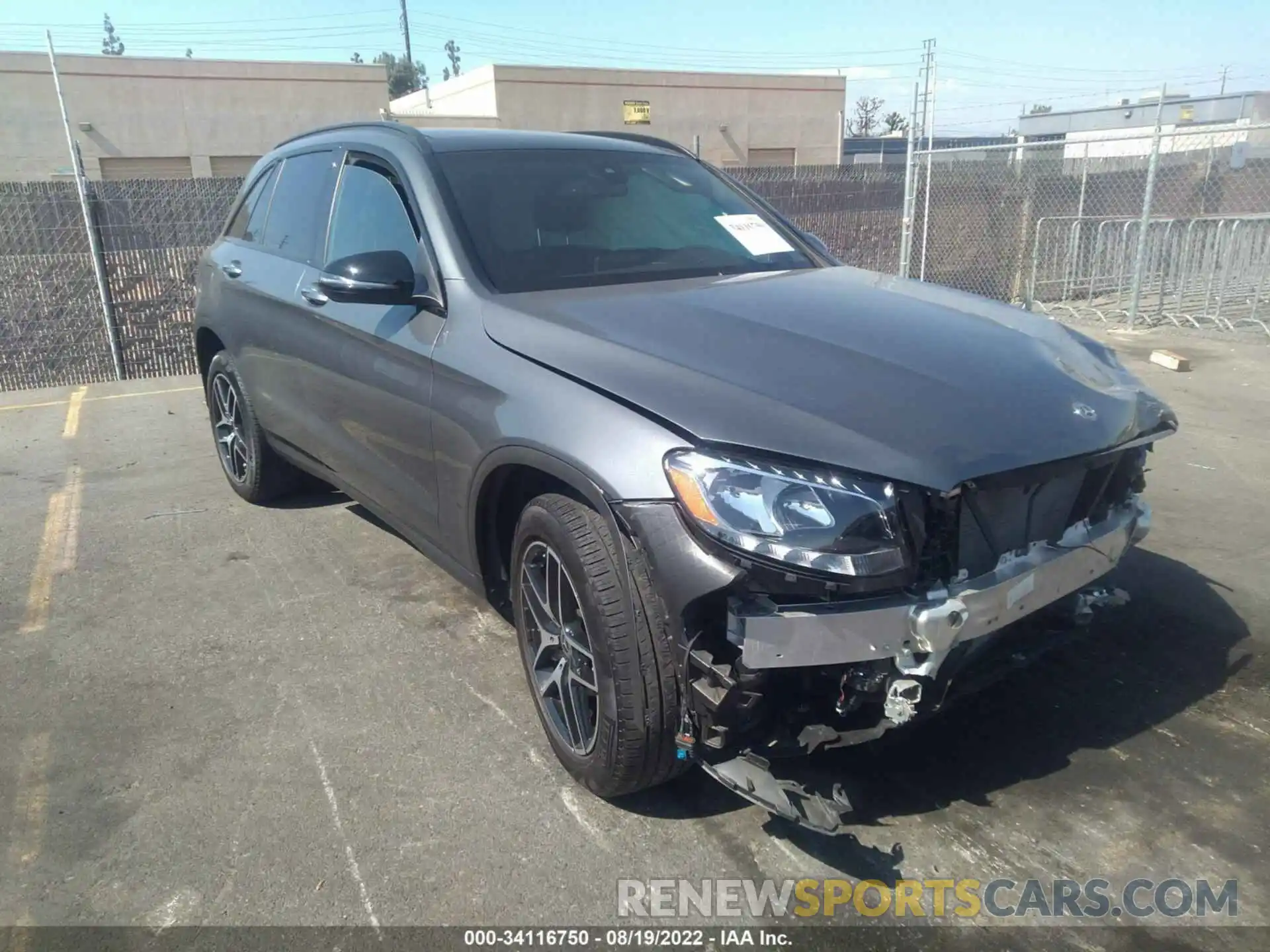 1 Photograph of a damaged car WDC0G4JB9KV127025 MERCEDES-BENZ GLC 2019