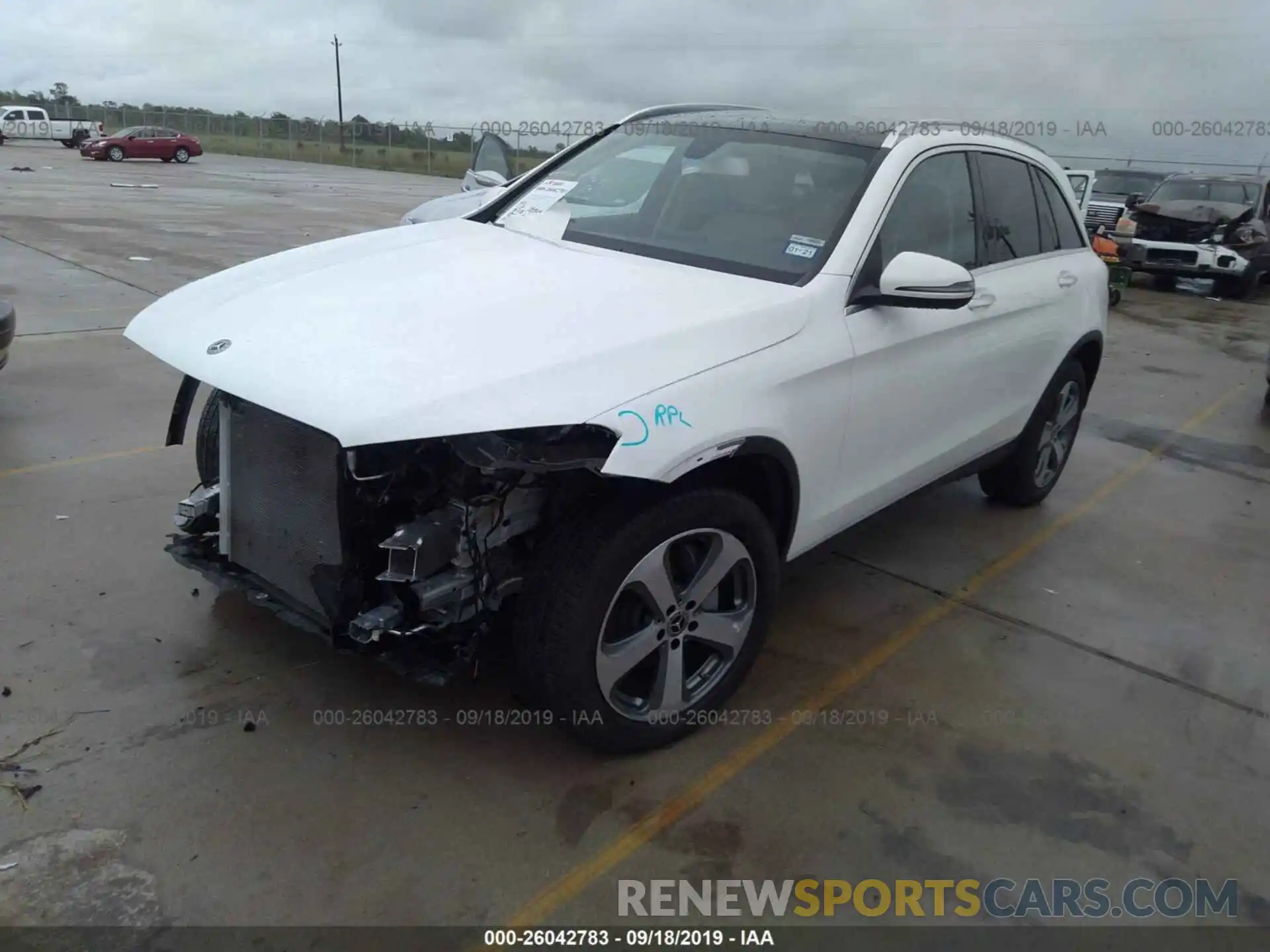 2 Photograph of a damaged car WDC0G4JB9KV155469 MERCEDES-BENZ GLC 2019