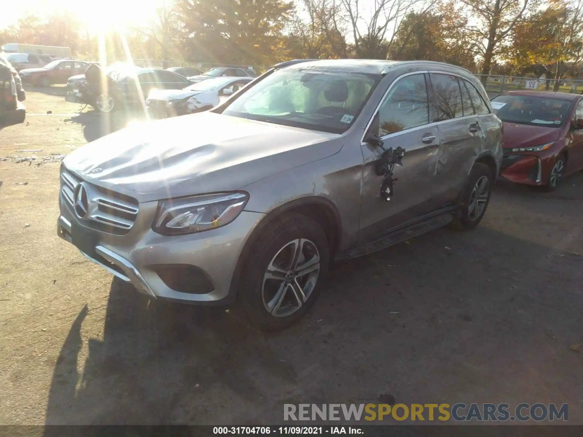 2 Photograph of a damaged car WDC0G4KB0KV185202 MERCEDES-BENZ GLC 2019