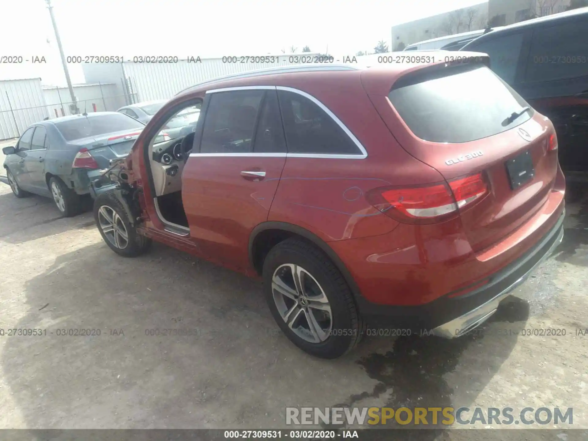 3 Photograph of a damaged car WDC0G4KB1KF619900 MERCEDES-BENZ GLC 2019