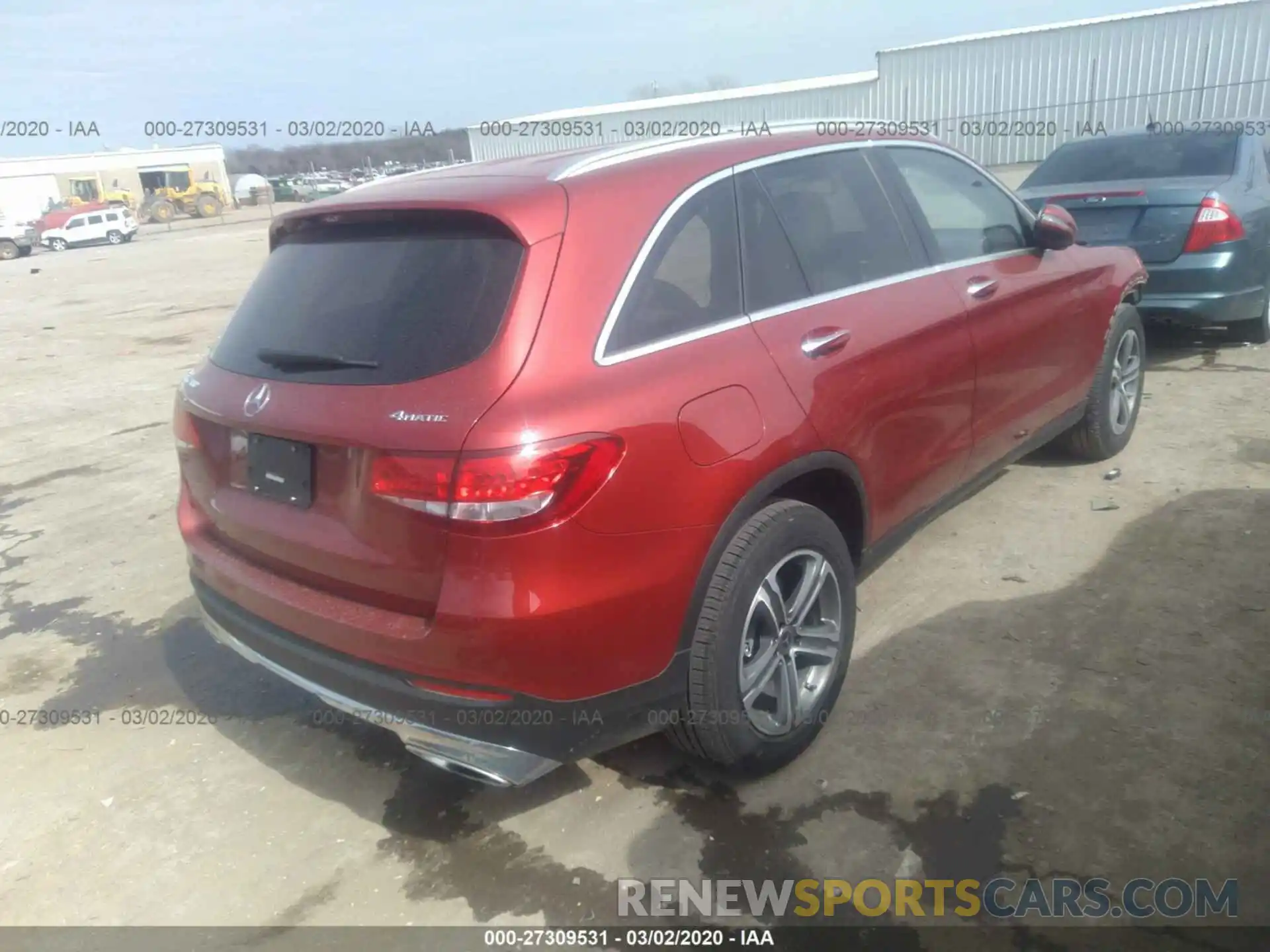 4 Photograph of a damaged car WDC0G4KB1KF619900 MERCEDES-BENZ GLC 2019