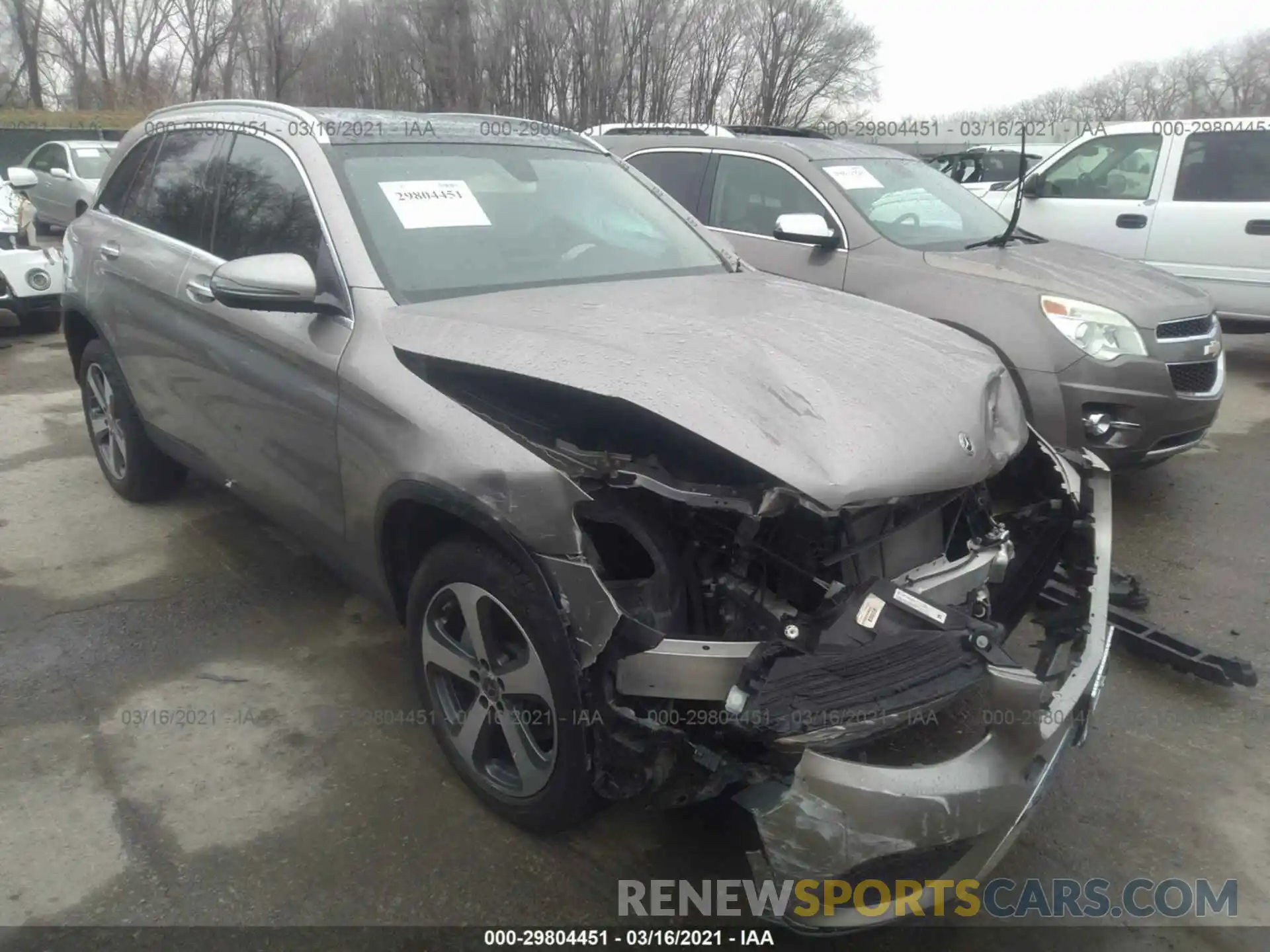 1 Photograph of a damaged car WDC0G4KB2KF641405 MERCEDES-BENZ GLC 2019