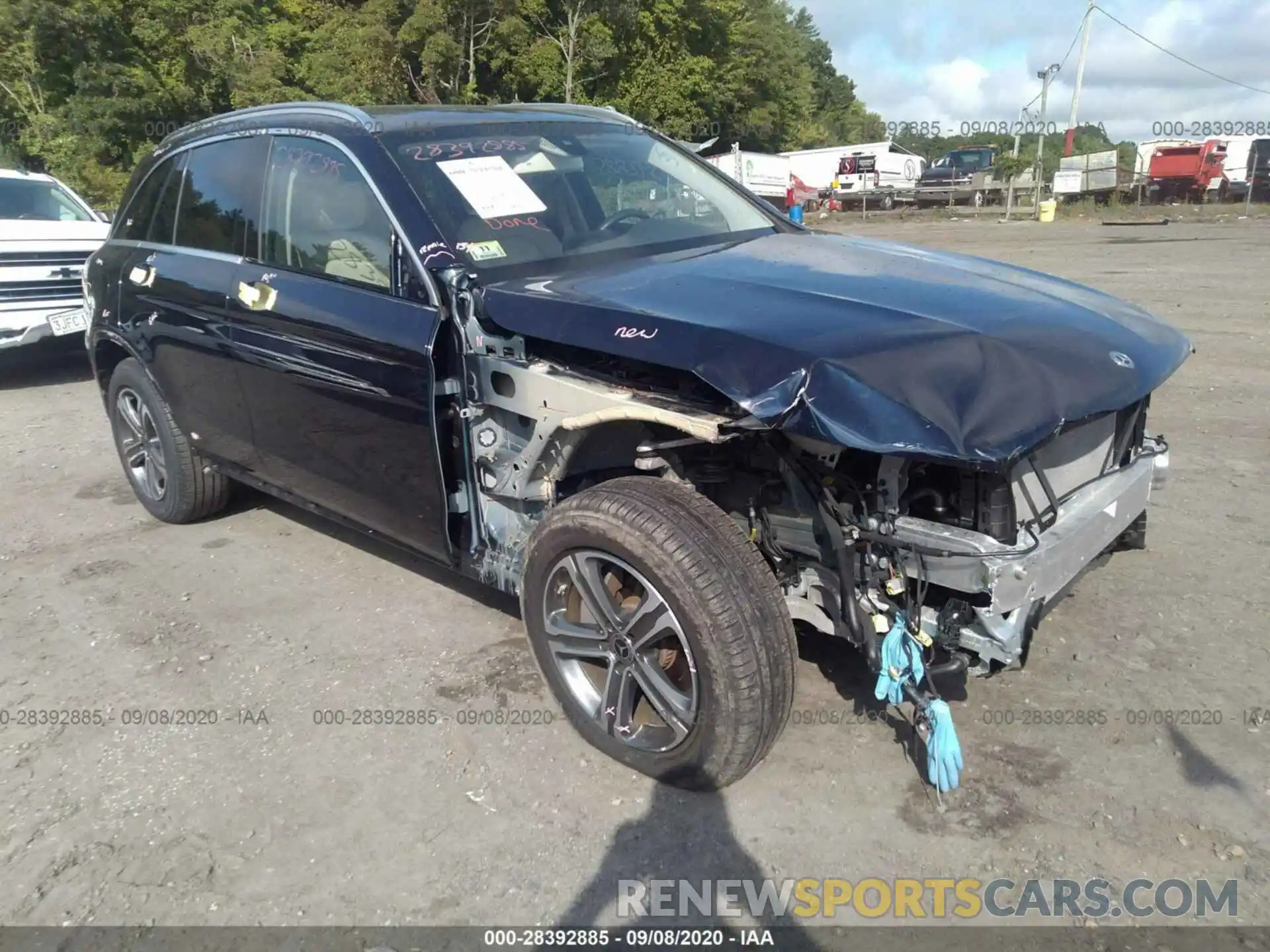 1 Photograph of a damaged car WDC0G4KB3KV180267 MERCEDES-BENZ GLC 2019