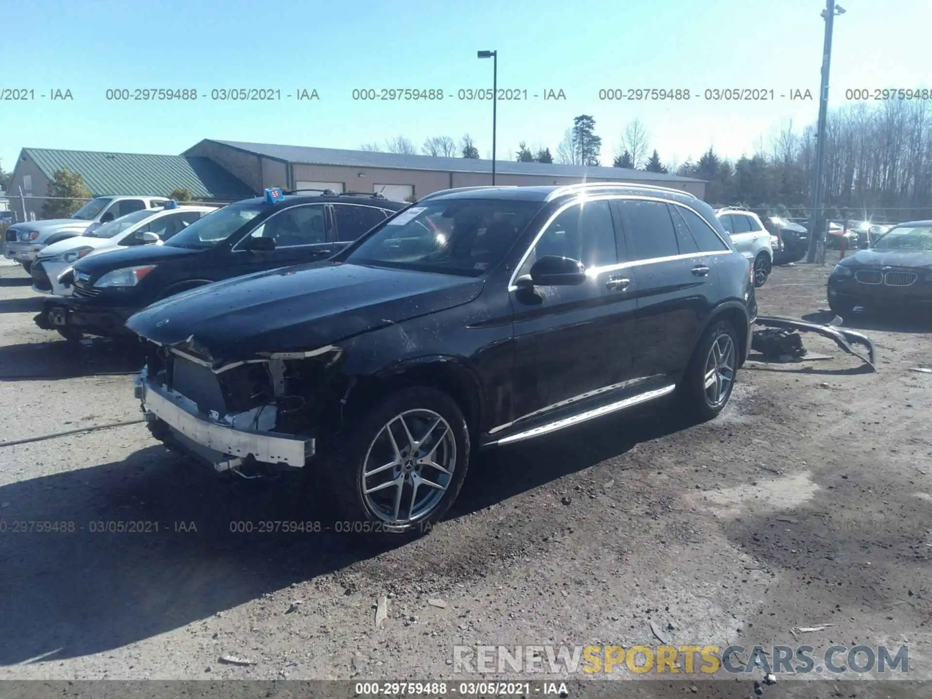 2 Фотография поврежденного автомобиля WDC0G4KB4KV177569 MERCEDES-BENZ GLC 2019