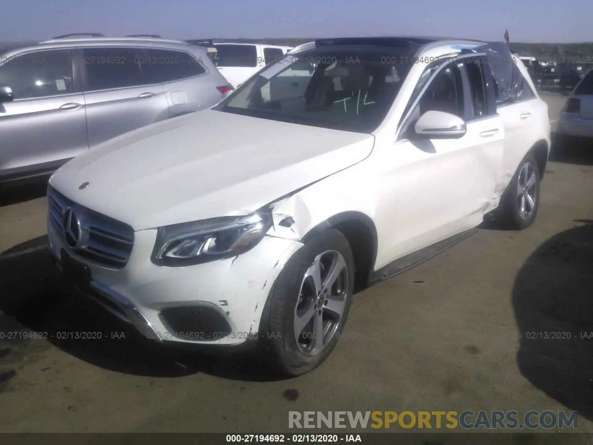 2 Photograph of a damaged car WDC0G4KB6KF555238 MERCEDES-BENZ GLC 2019