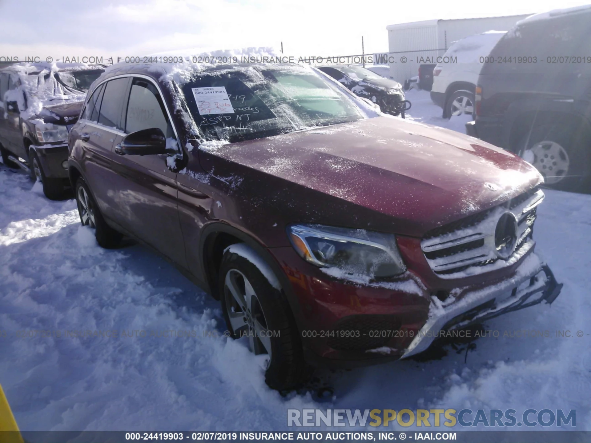 1 Photograph of a damaged car WDC0G4KB6KF572802 MERCEDES-BENZ GLC 2019