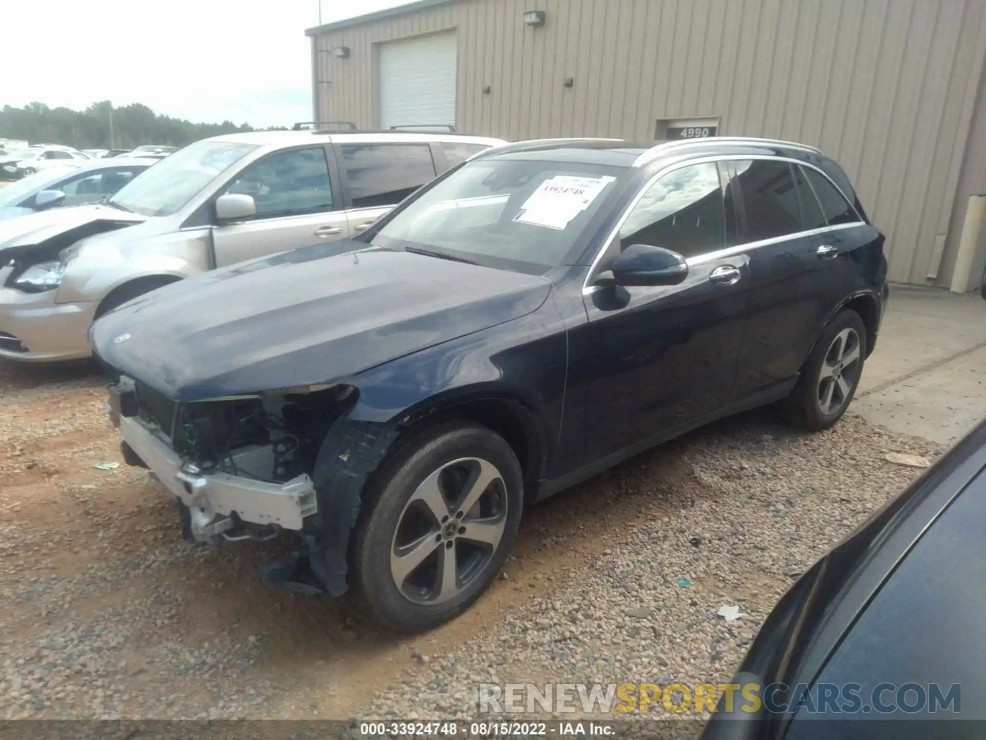 2 Photograph of a damaged car WDC0G4KB6KF599093 MERCEDES-BENZ GLC 2019