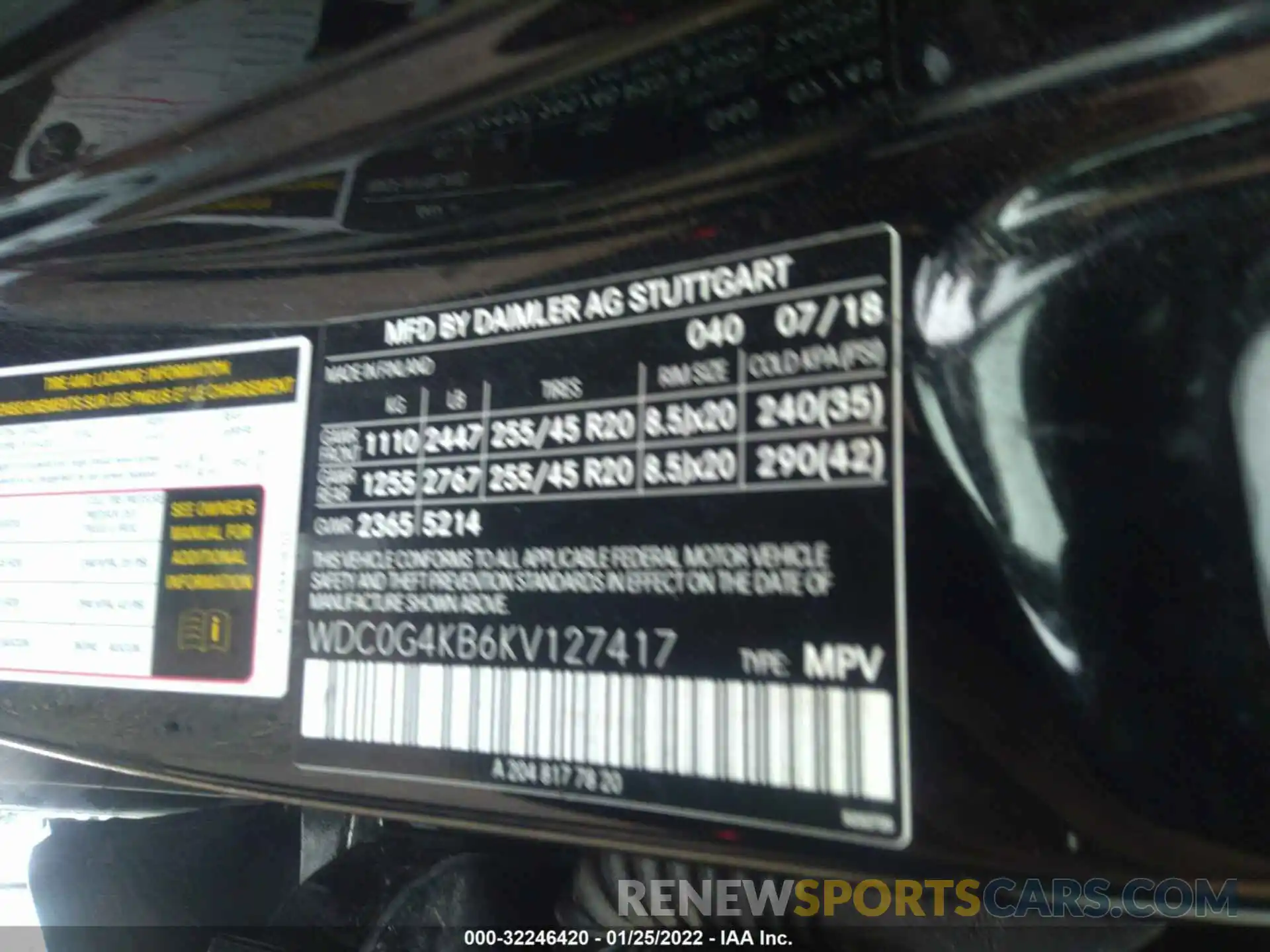 9 Photograph of a damaged car WDC0G4KB6KV127417 MERCEDES-BENZ GLC 2019