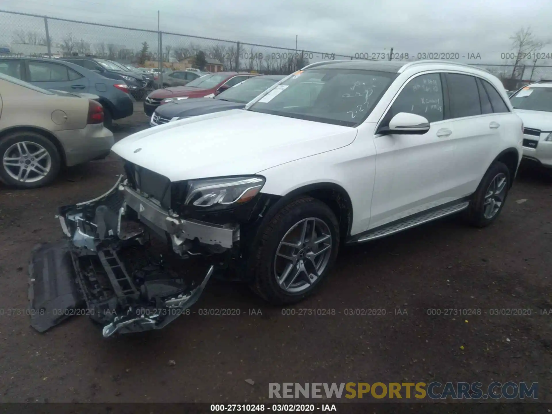 2 Photograph of a damaged car WDC0G4KB6KV195927 MERCEDES-BENZ GLC 2019