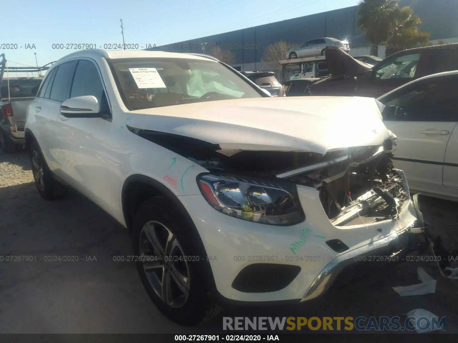 1 Photograph of a damaged car WDC0G4KB7KV162595 MERCEDES-BENZ GLC 2019