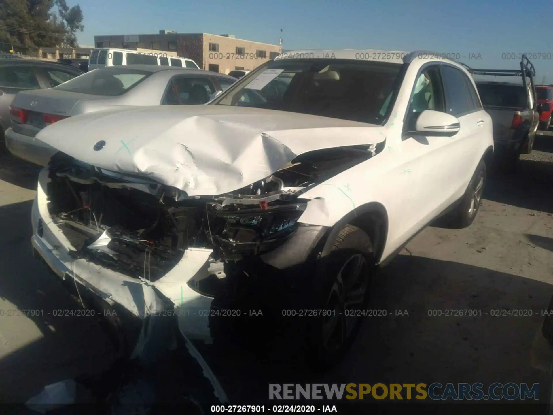 2 Photograph of a damaged car WDC0G4KB7KV162595 MERCEDES-BENZ GLC 2019