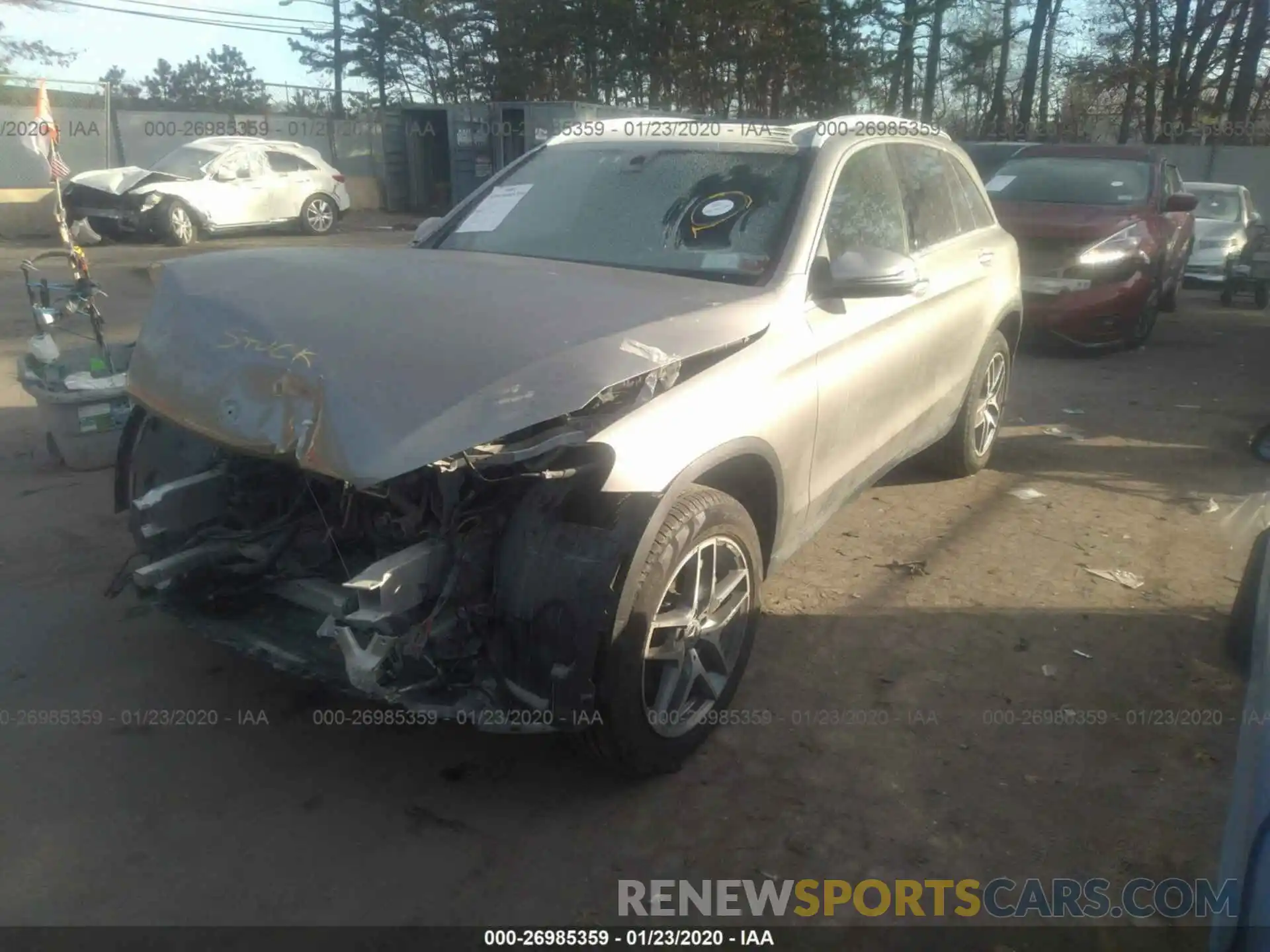 2 Photograph of a damaged car WDC0G4KB8KF592338 MERCEDES-BENZ GLC 2019