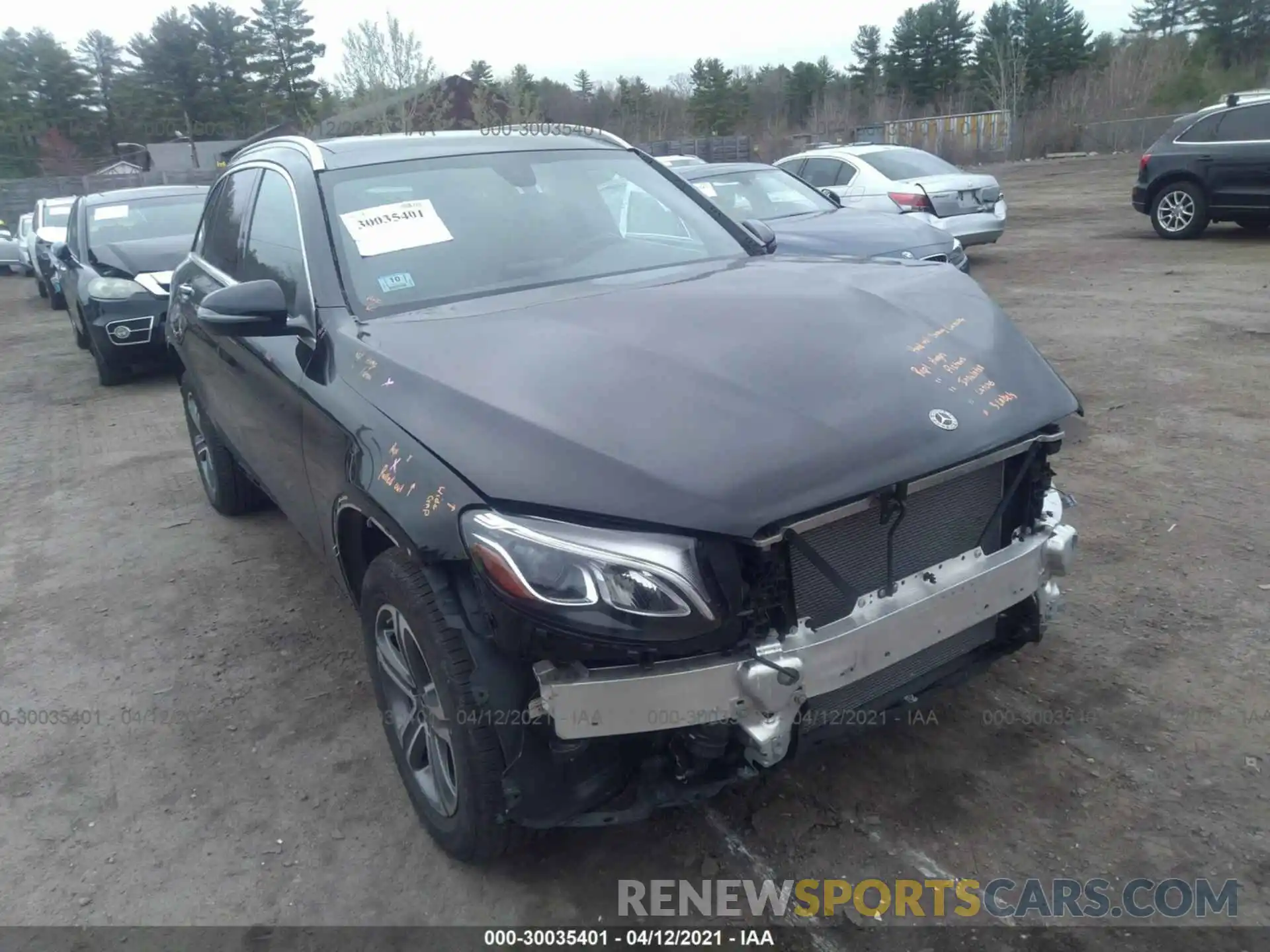 1 Photograph of a damaged car WDC0G4KB9KF639215 MERCEDES-BENZ GLC 2019