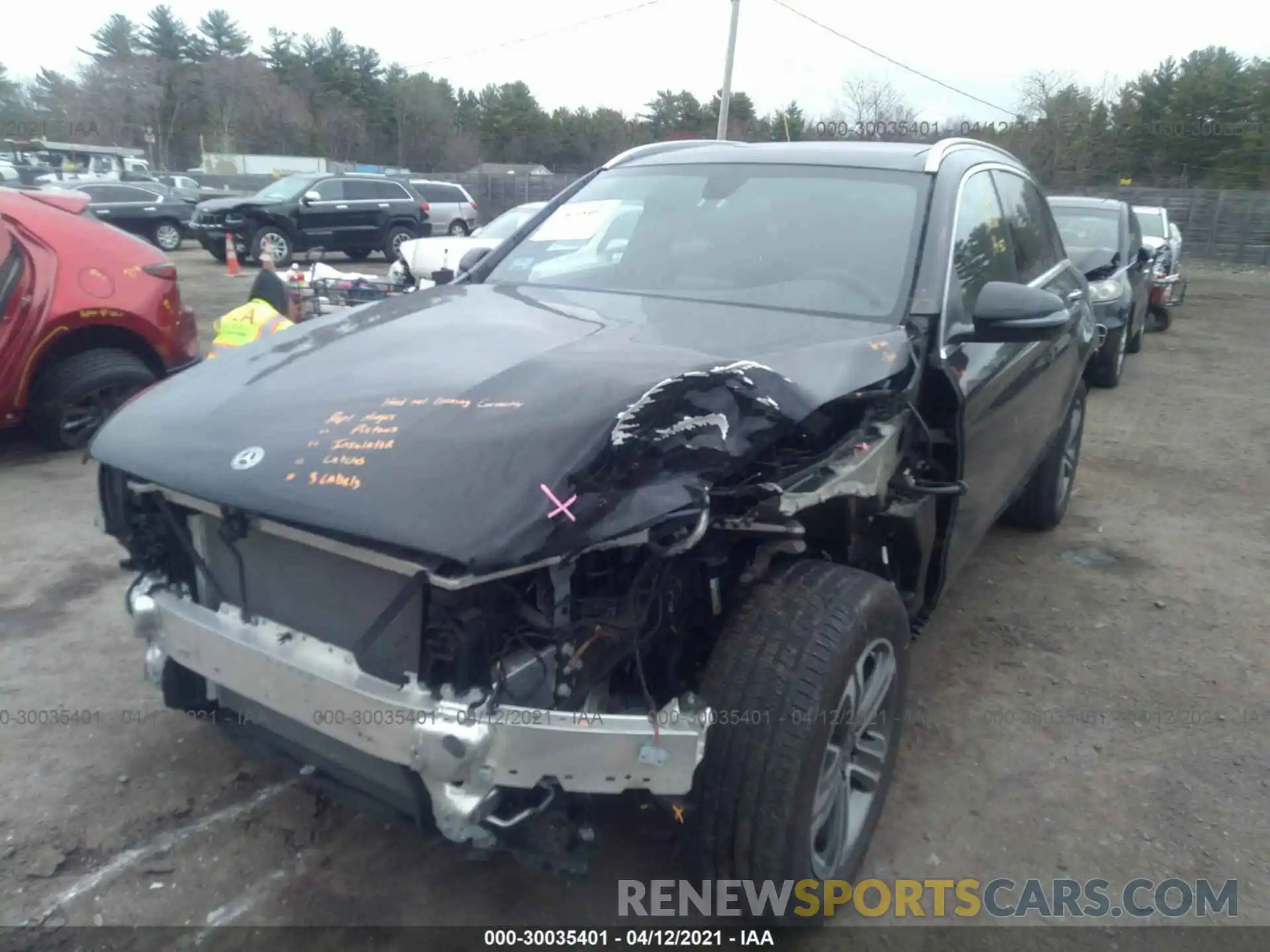 2 Photograph of a damaged car WDC0G4KB9KF639215 MERCEDES-BENZ GLC 2019