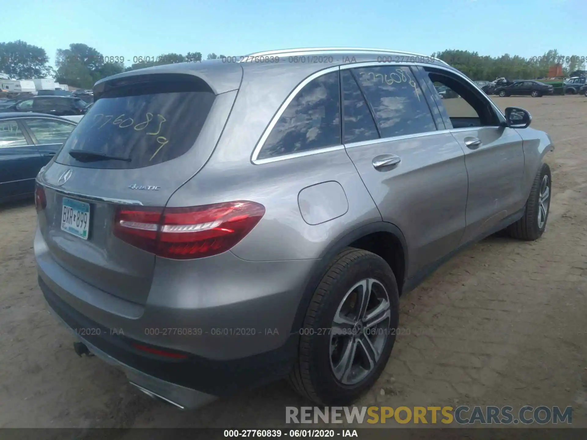 4 Photograph of a damaged car WDC0G4KB9KV135480 MERCEDES-BENZ GLC 2019