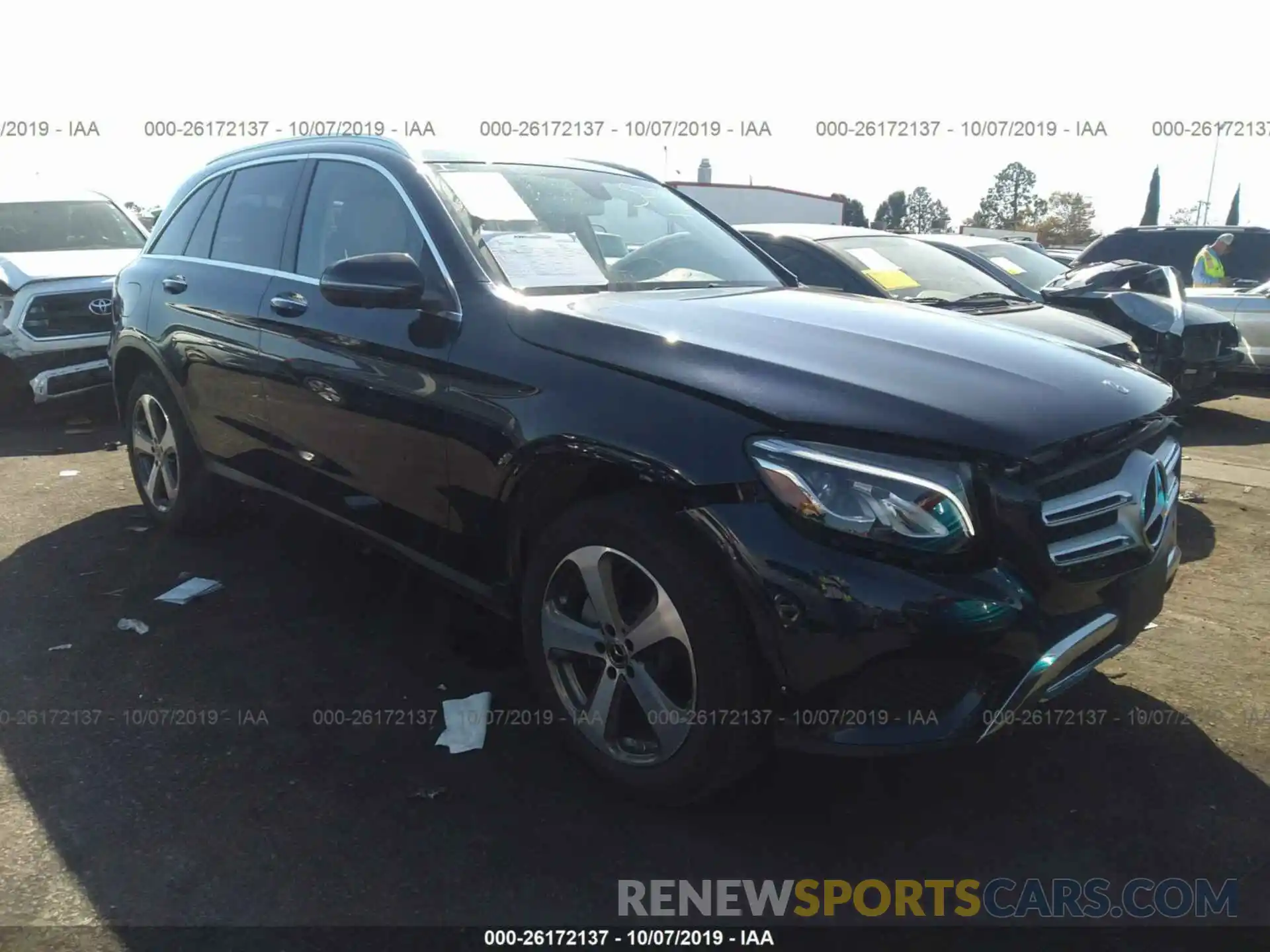 1 Фотография поврежденного автомобиля WDC0G4KBXKF503708 MERCEDES-BENZ GLC 2019