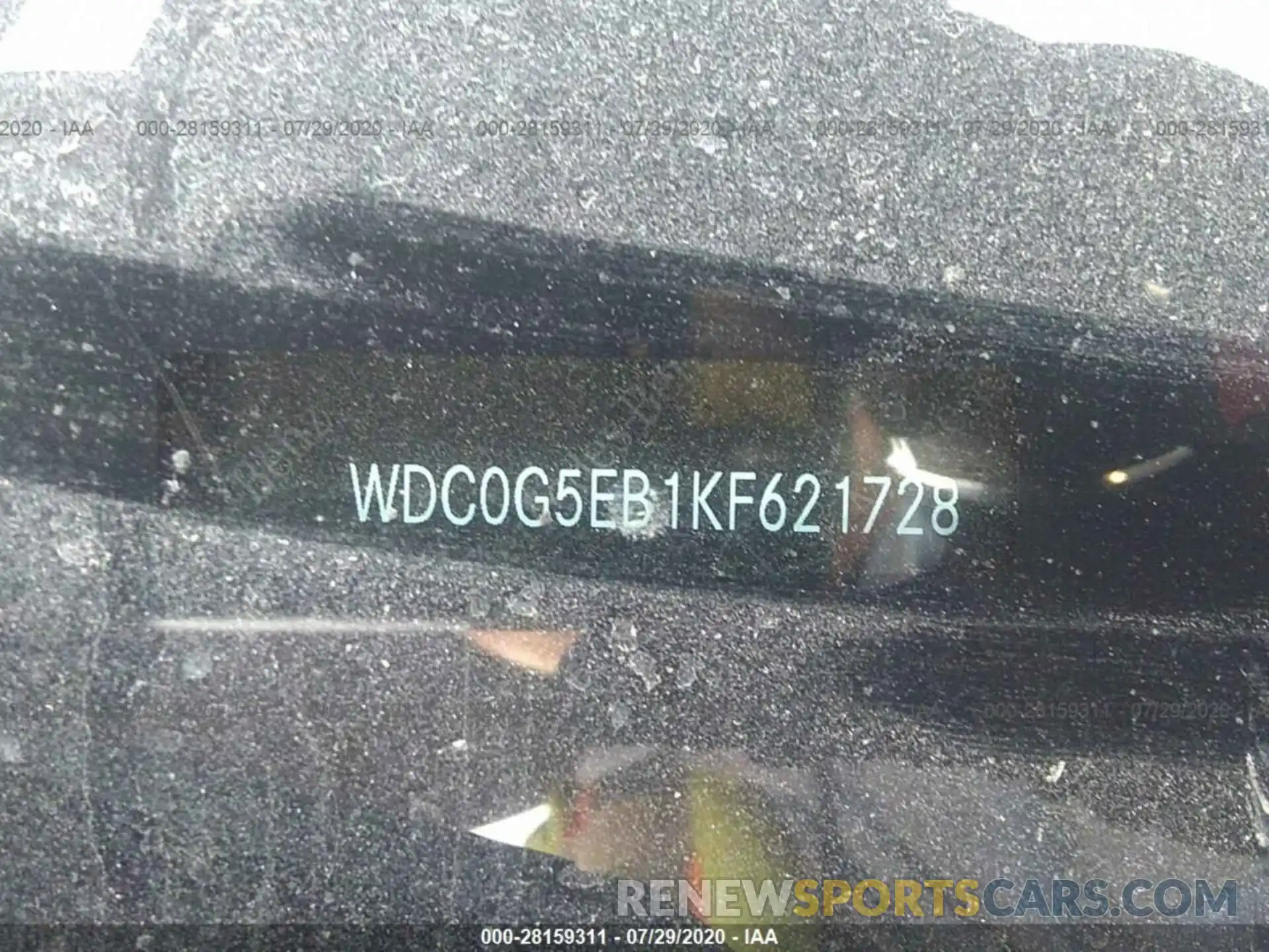 9 Photograph of a damaged car WDC0G5EB1KF621728 MERCEDES-BENZ GLC 2019
