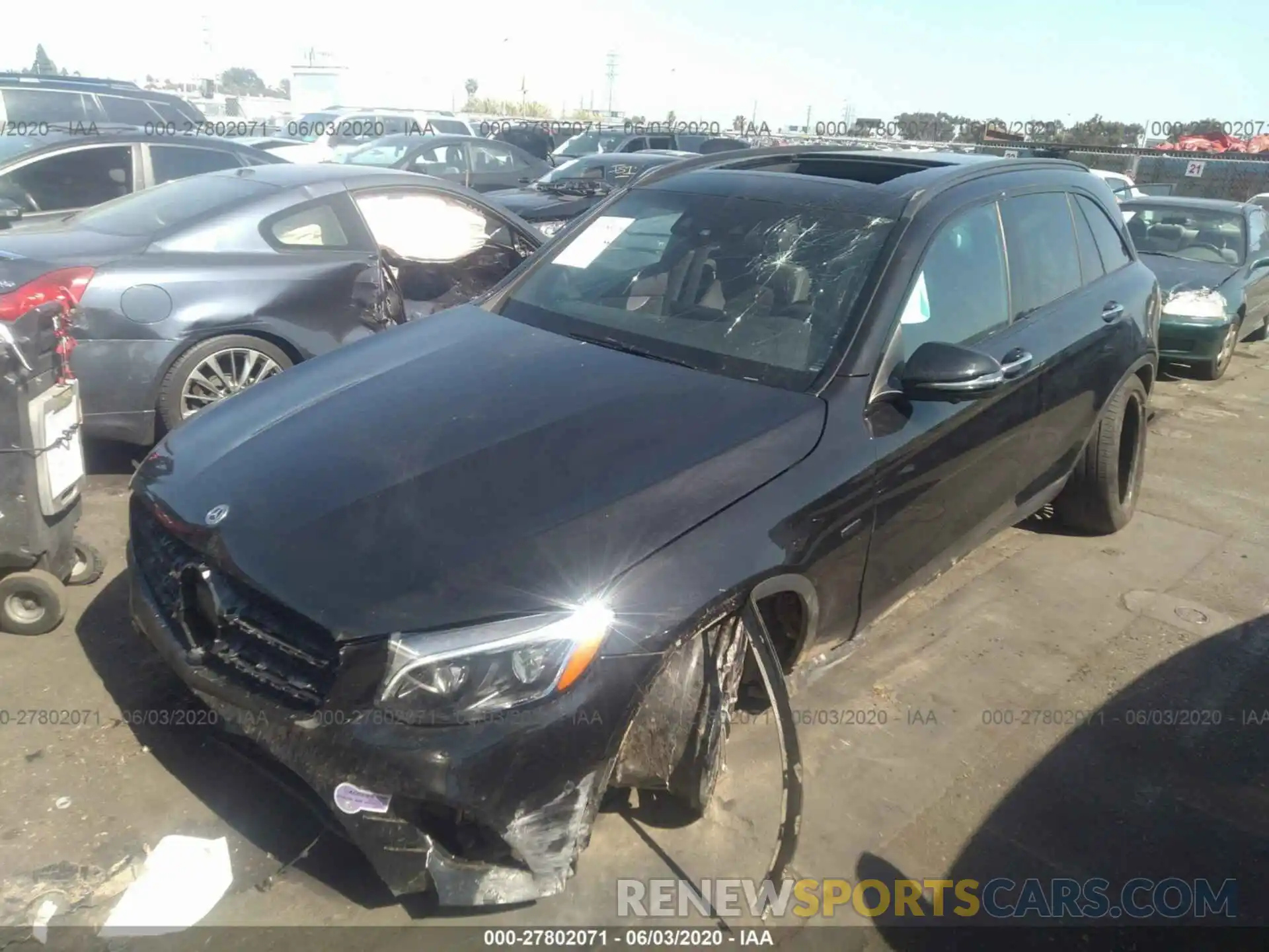 2 Photograph of a damaged car WDC0G5EB6KF603063 MERCEDES-BENZ GLC 2019