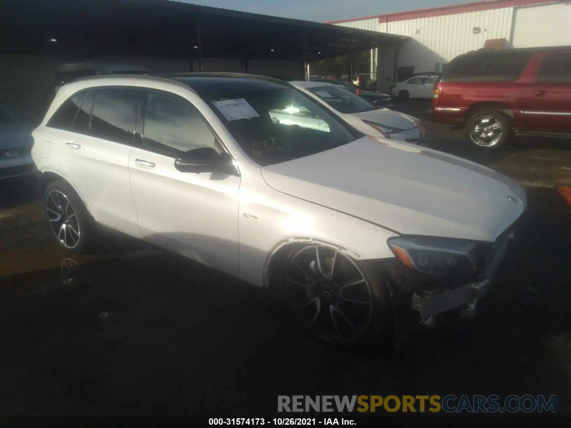 1 Photograph of a damaged car WDC0G6EB0KF549555 MERCEDES-BENZ GLC 2019