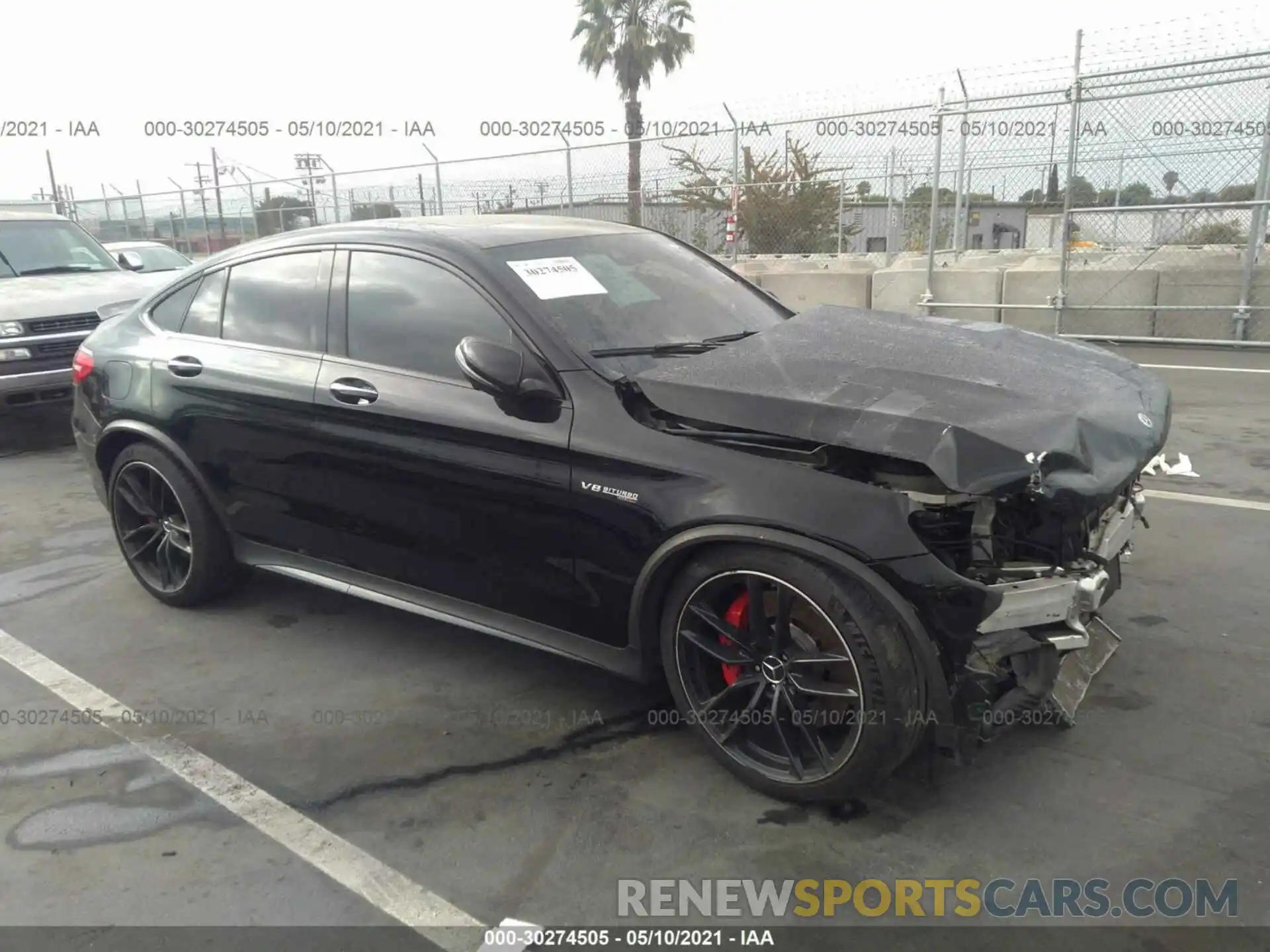 1 Photograph of a damaged car WDC0J8KBXKF593015 MERCEDES-BENZ GLC 2019