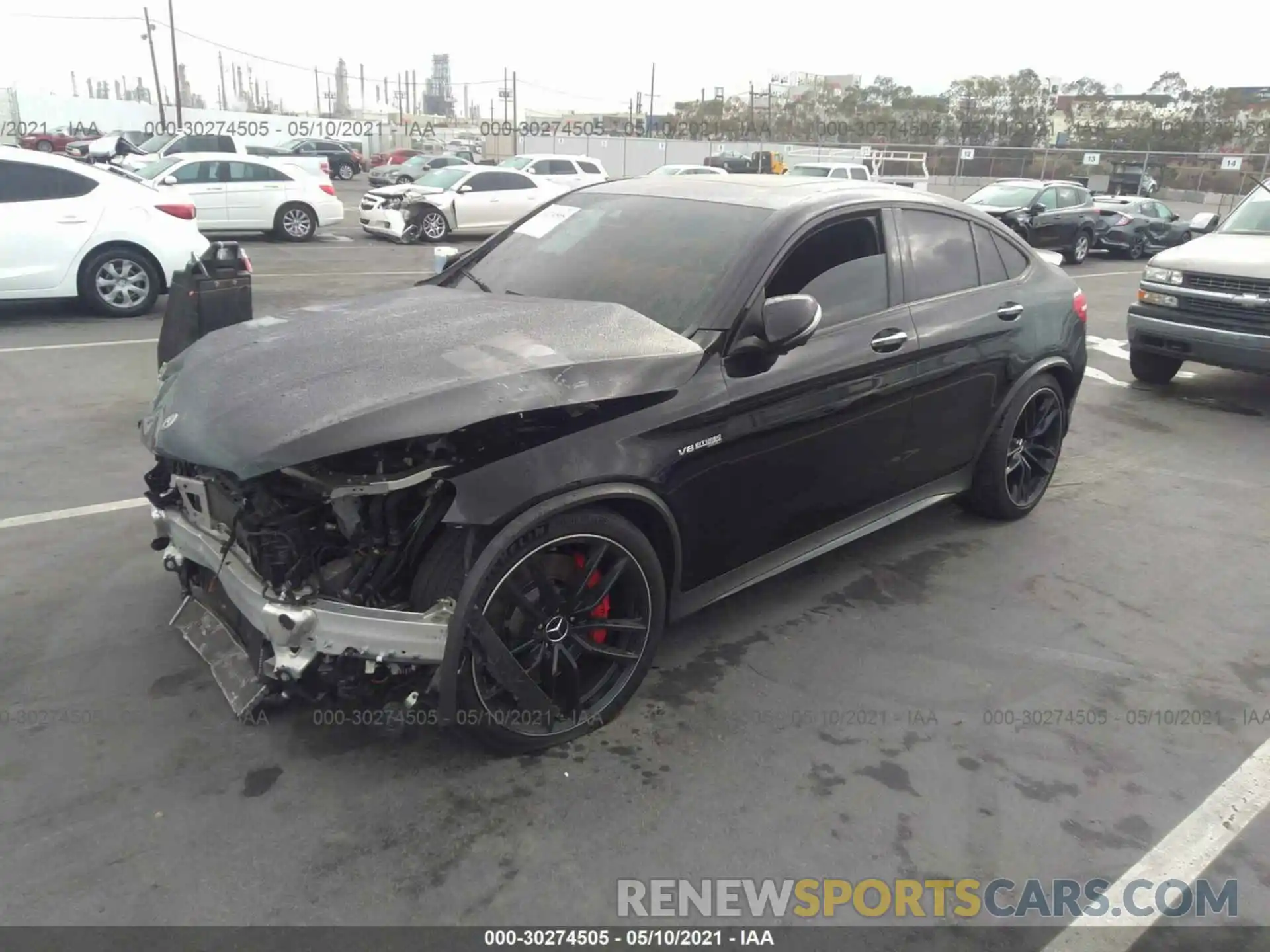 2 Photograph of a damaged car WDC0J8KBXKF593015 MERCEDES-BENZ GLC 2019