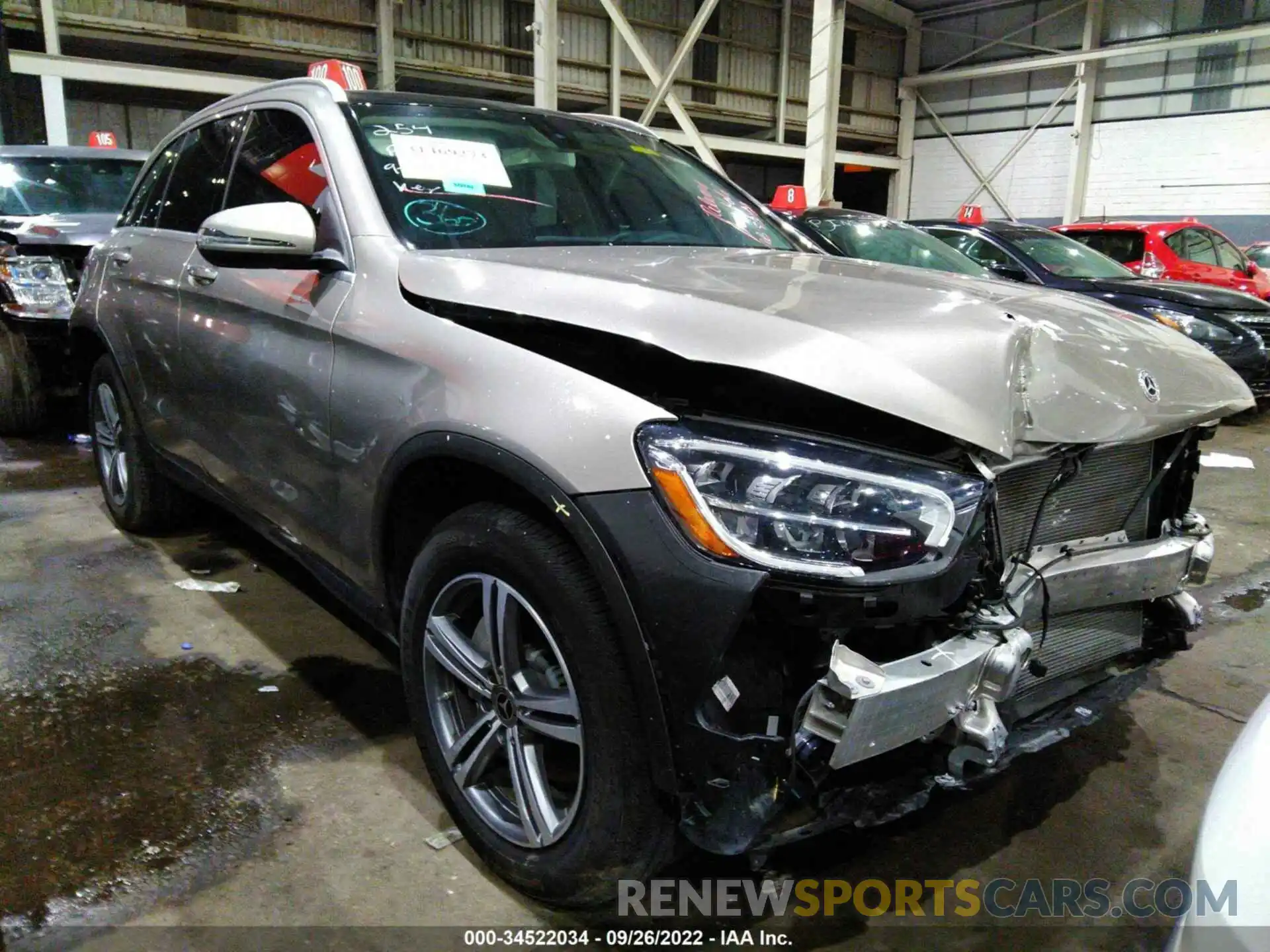 1 Photograph of a damaged car 00COG8EBXLF722852 MERCEDES-BENZ GLC 2020