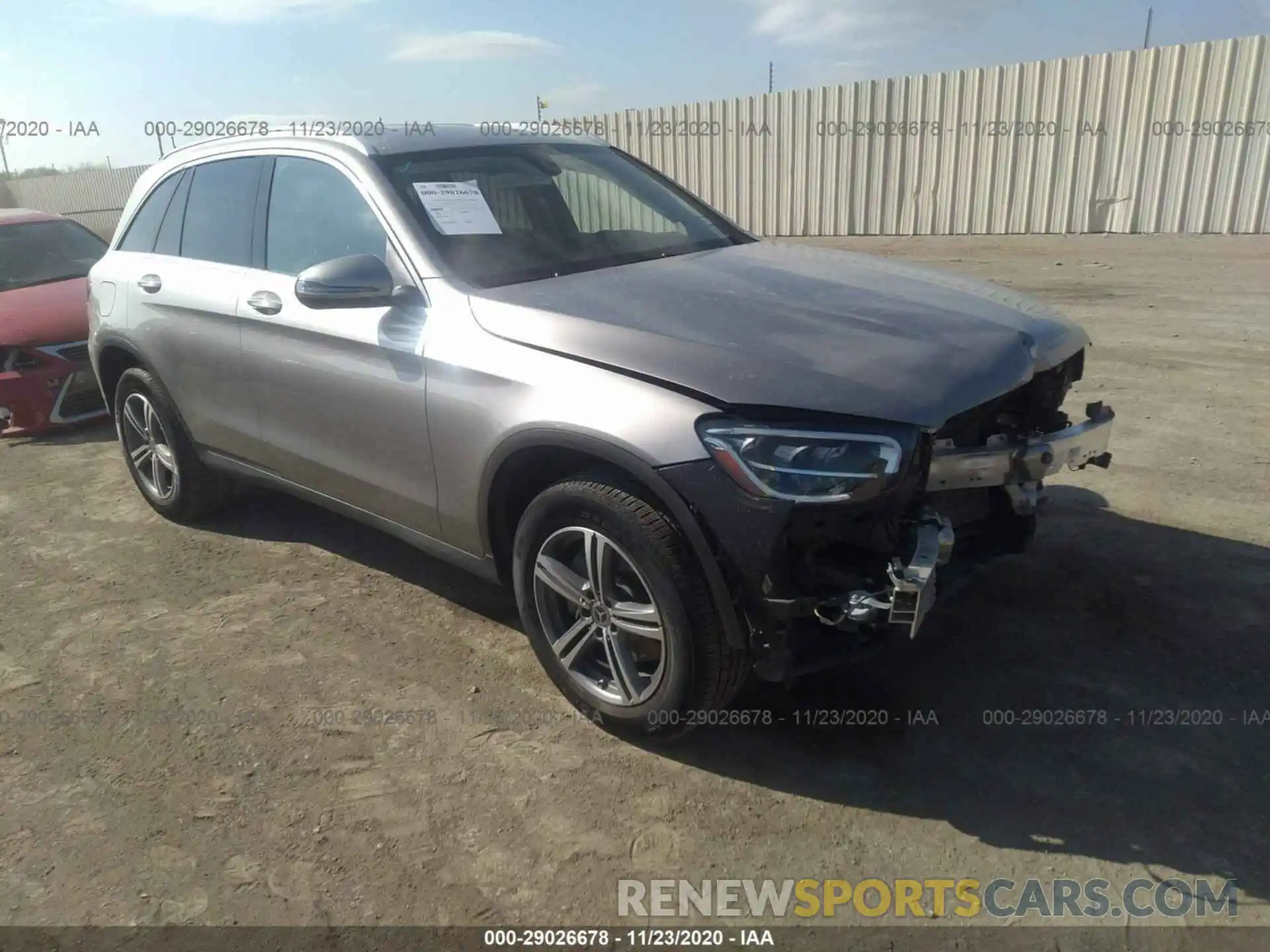 1 Photograph of a damaged car W1N0G8DB0LF789668 MERCEDES-BENZ GLC 2020