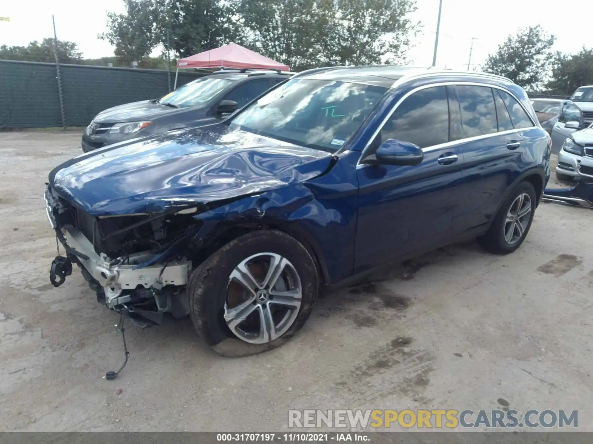 2 Фотография поврежденного автомобиля W1N0G8DB1LF793857 MERCEDES-BENZ GLC 2020