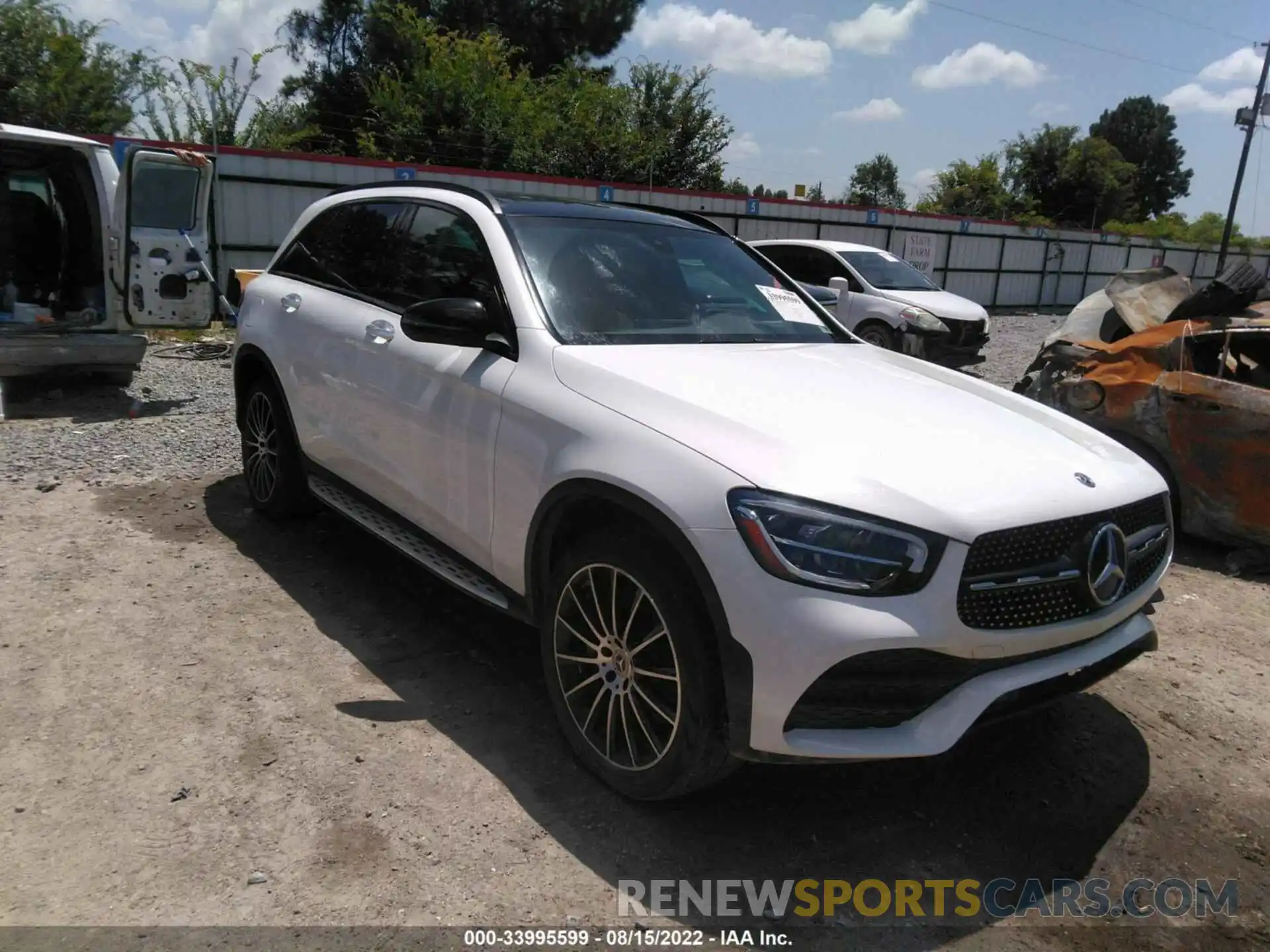 1 Photograph of a damaged car W1N0G8DB2LF763833 MERCEDES-BENZ GLC 2020