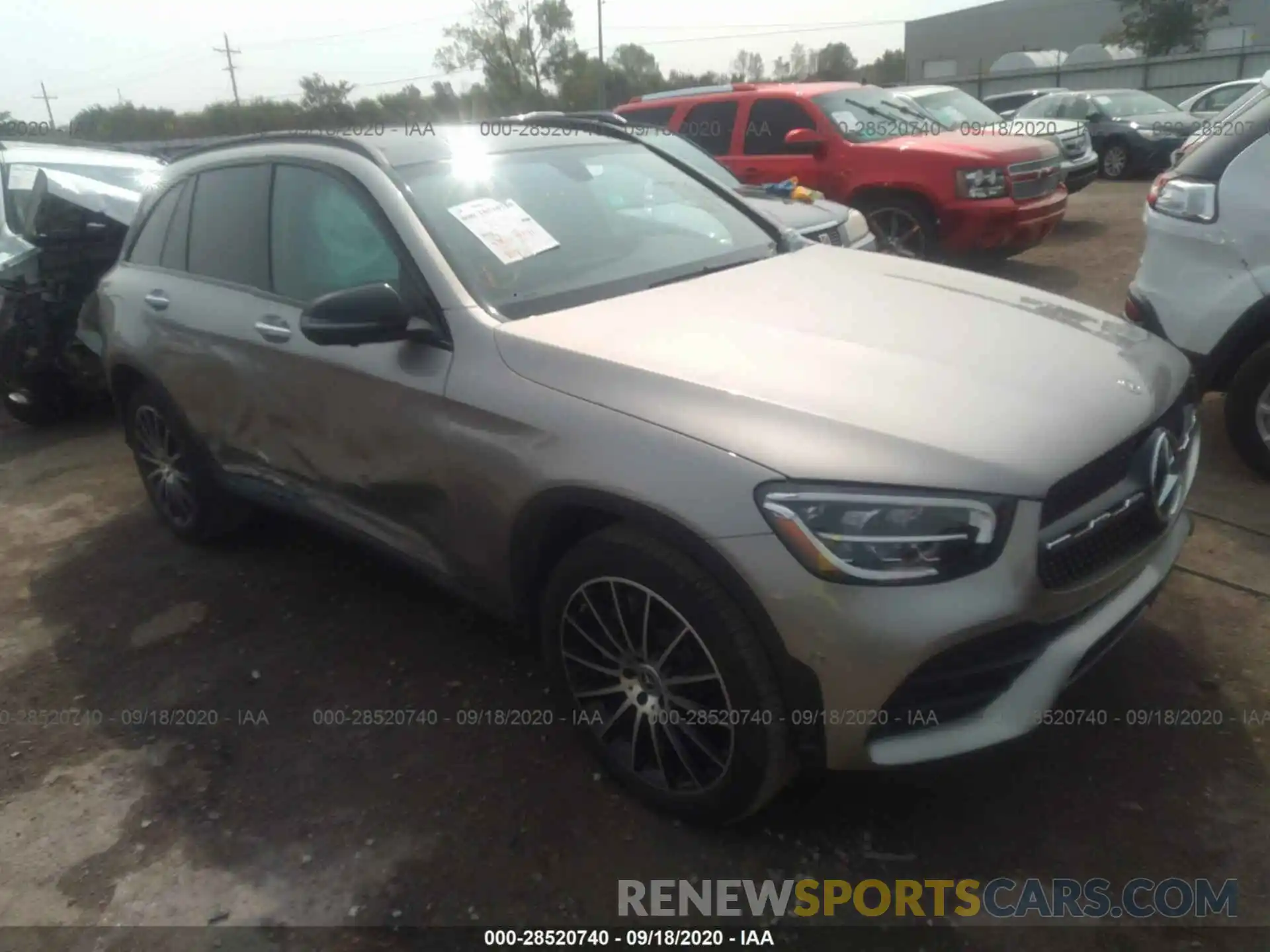 1 Photograph of a damaged car W1N0G8EB1LF760825 MERCEDES-BENZ GLC 2020