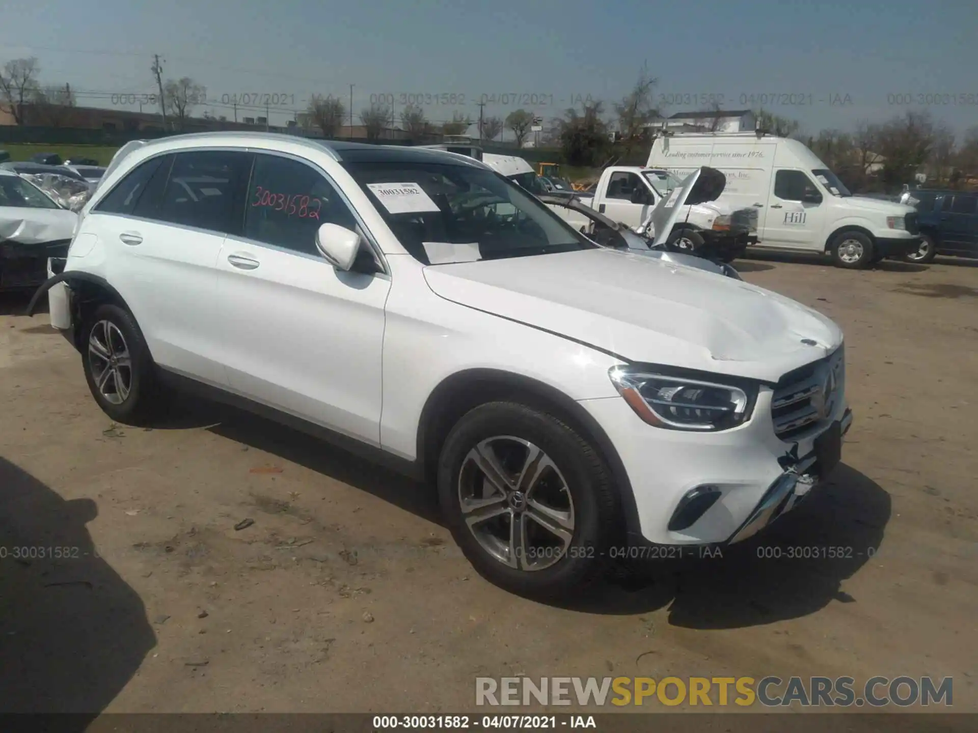 1 Photograph of a damaged car W1N0G8EB1LF762381 MERCEDES-BENZ GLC 2020