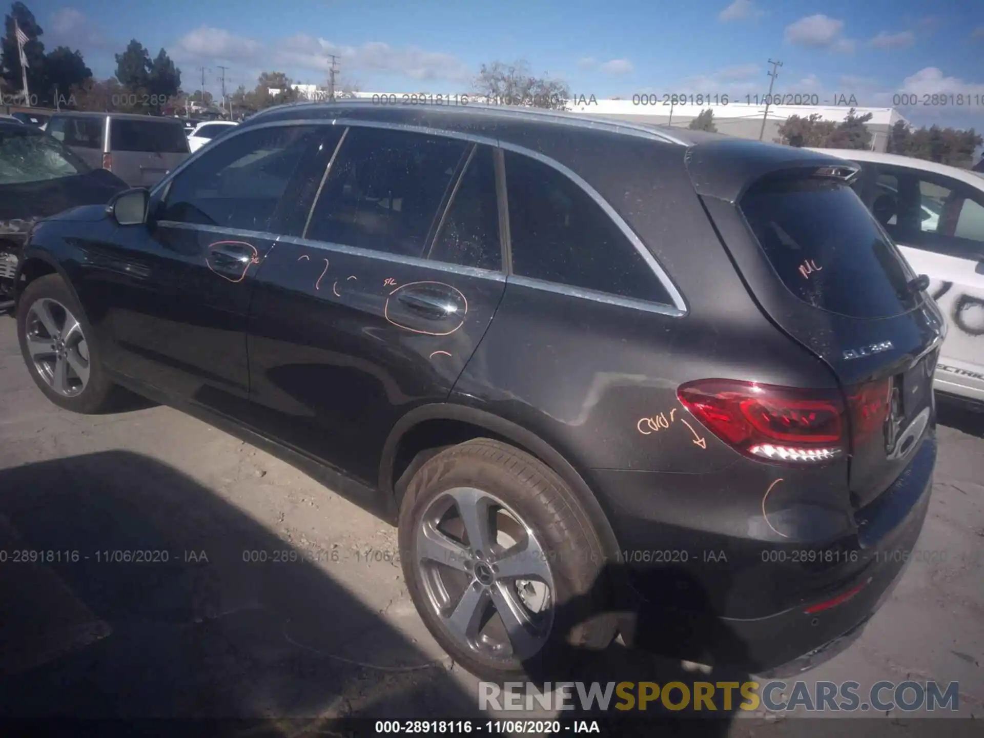 1 Photograph of a damaged car W1N0G8EB1LF810588 MERCEDES-BENZ GLC 2020