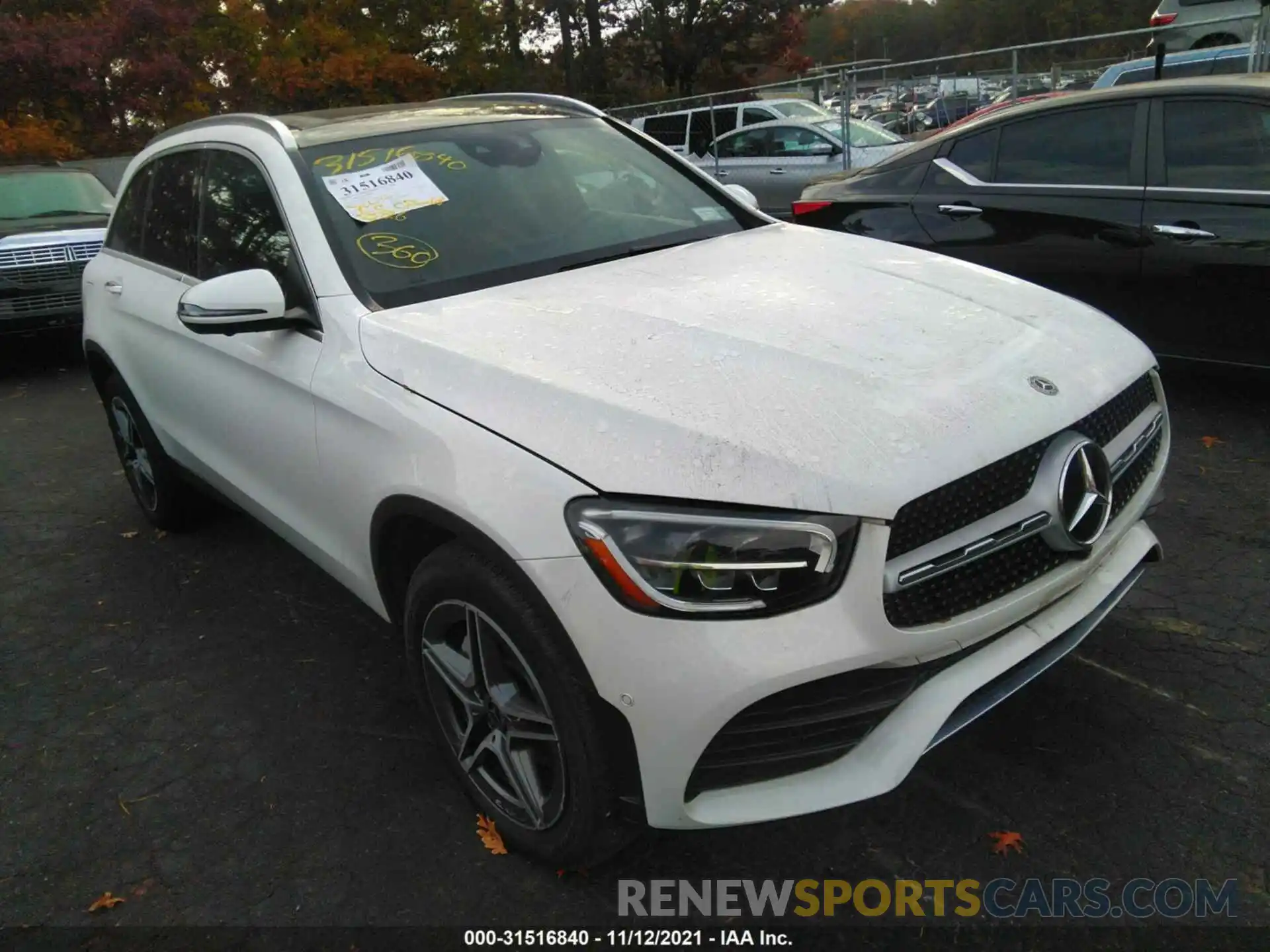 1 Photograph of a damaged car W1N0G8EB8LF772390 MERCEDES-BENZ GLC 2020