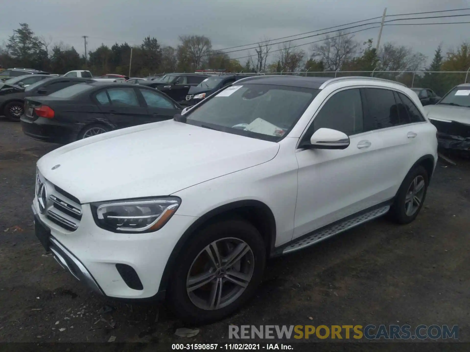 2 Photograph of a damaged car W1N0G8EBXLF865556 MERCEDES-BENZ GLC 2020