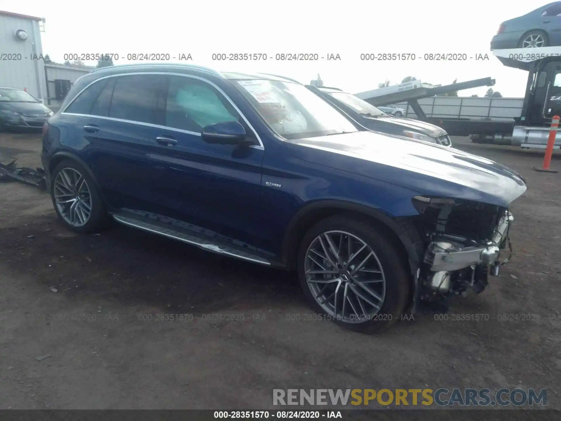 1 Photograph of a damaged car WDC0G6EBXLF725044 MERCEDES-BENZ GLC 2020