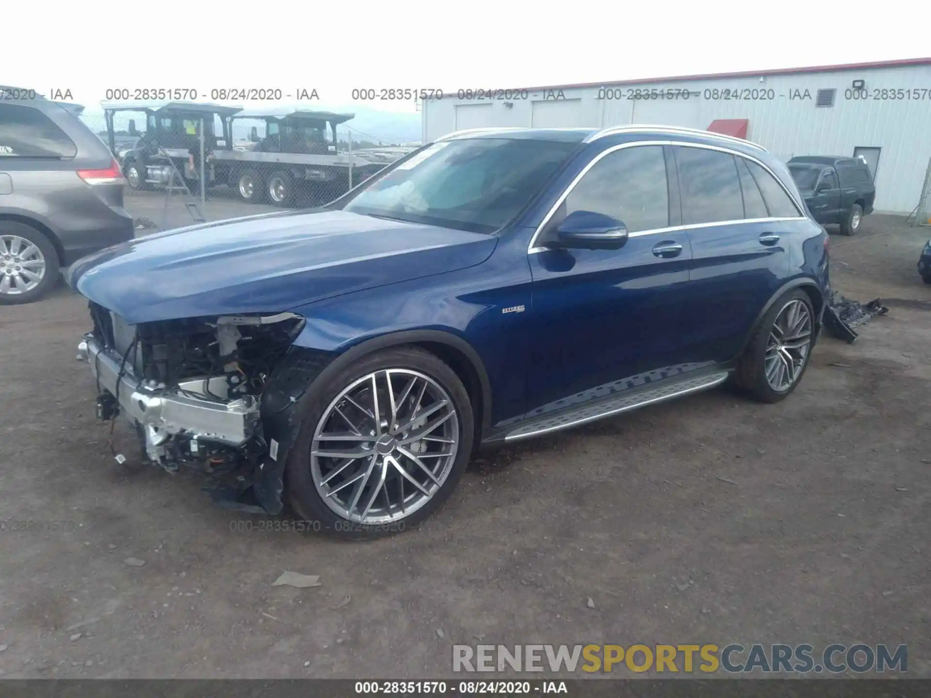 2 Photograph of a damaged car WDC0G6EBXLF725044 MERCEDES-BENZ GLC 2020